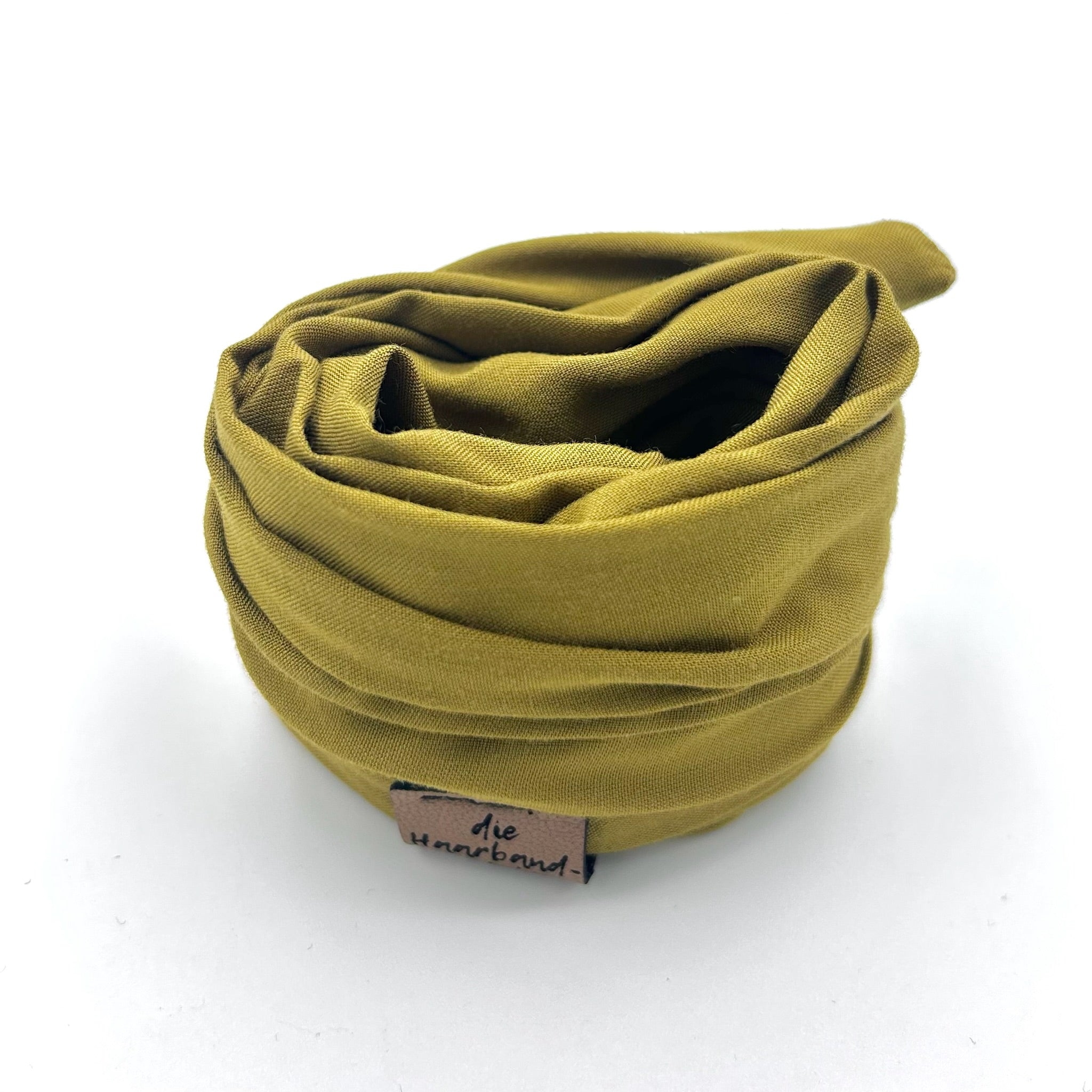 Drahthaarband Schmal - Soft Touch Olivegrün