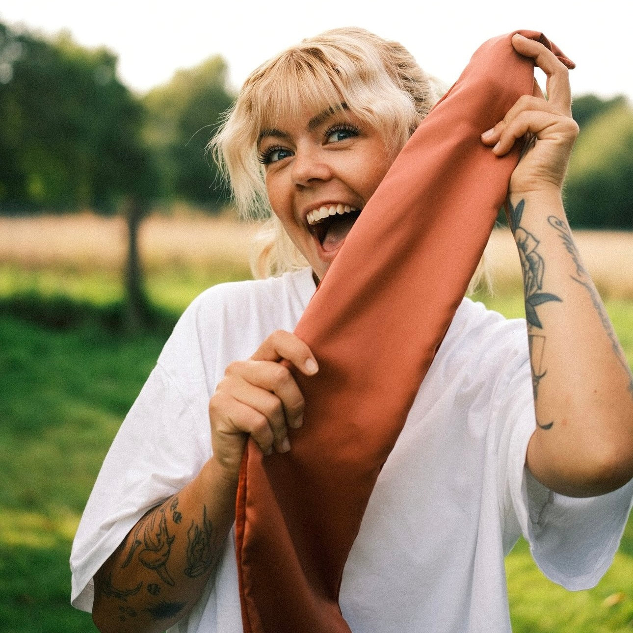 Drahthaarband 2 Seiten Glitzer/Satin Rost