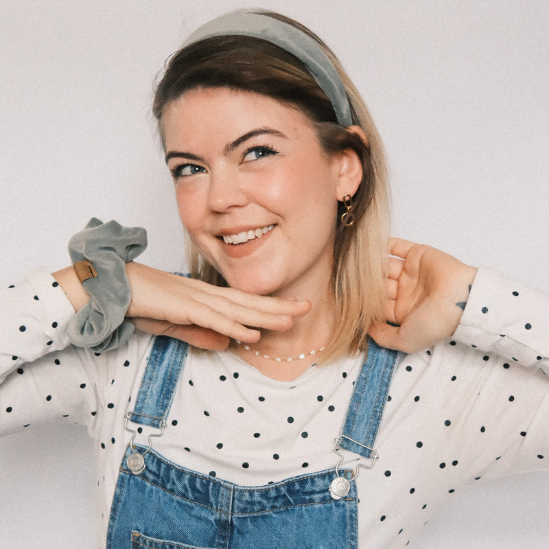 Scrunchie - Samt Soft Mint
