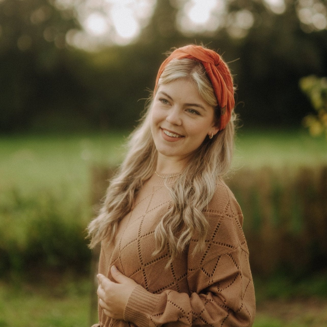 Drahthaarband Cord orange