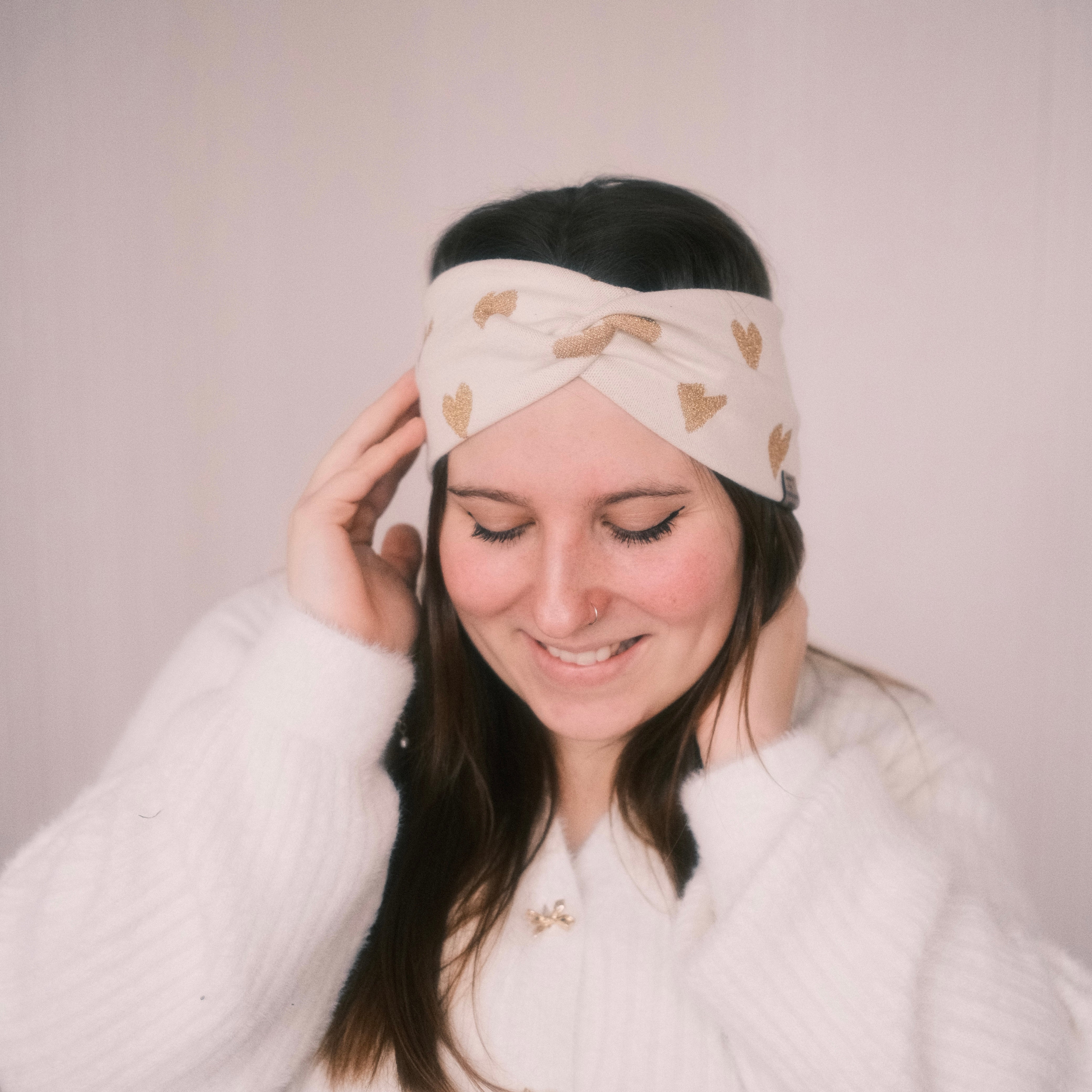 Basic Haarband - Herzi Gold