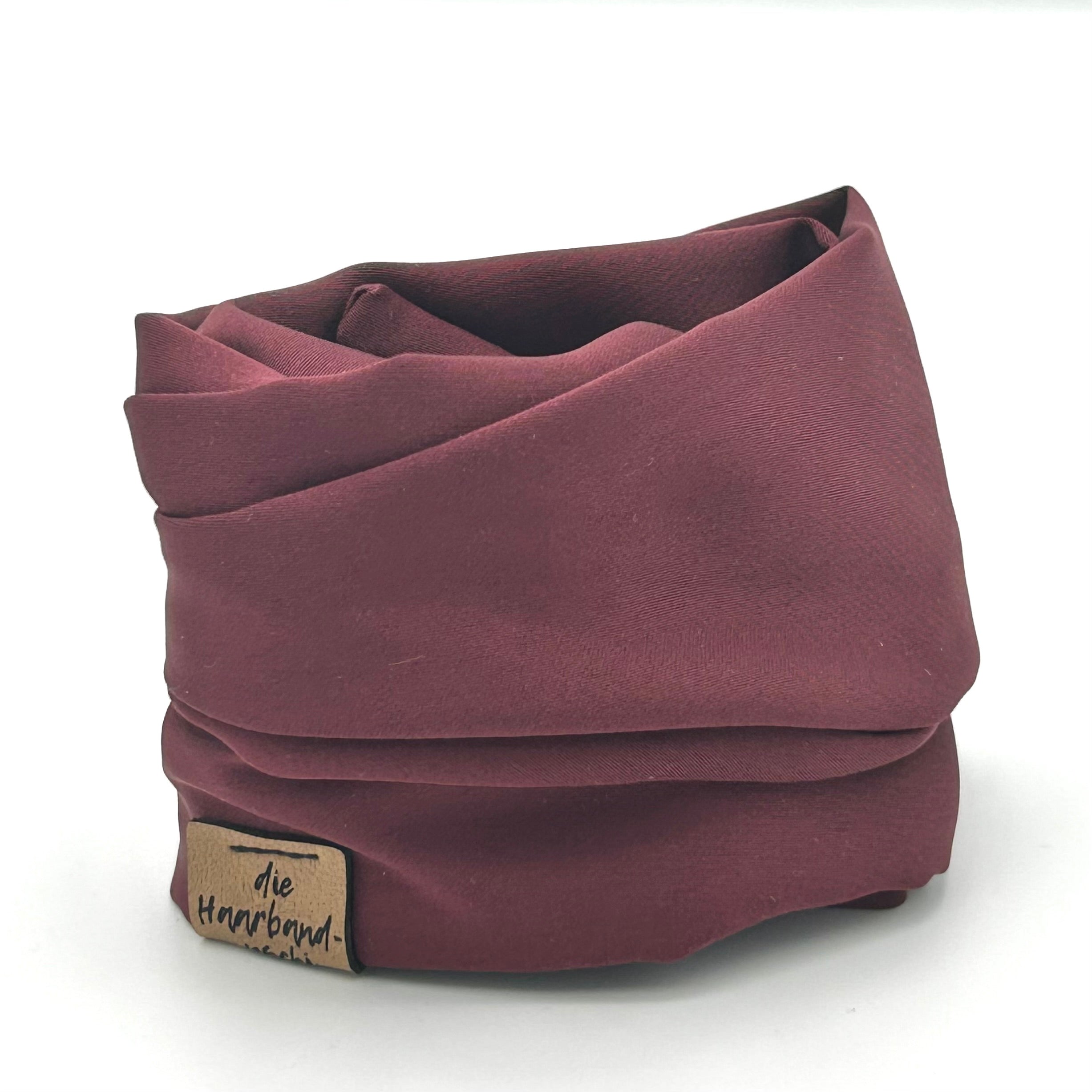 Drahthaarband Satin Bordeaux