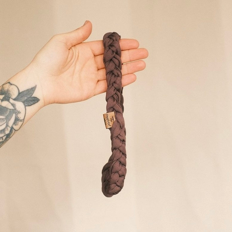 Haarband geflochten mauve