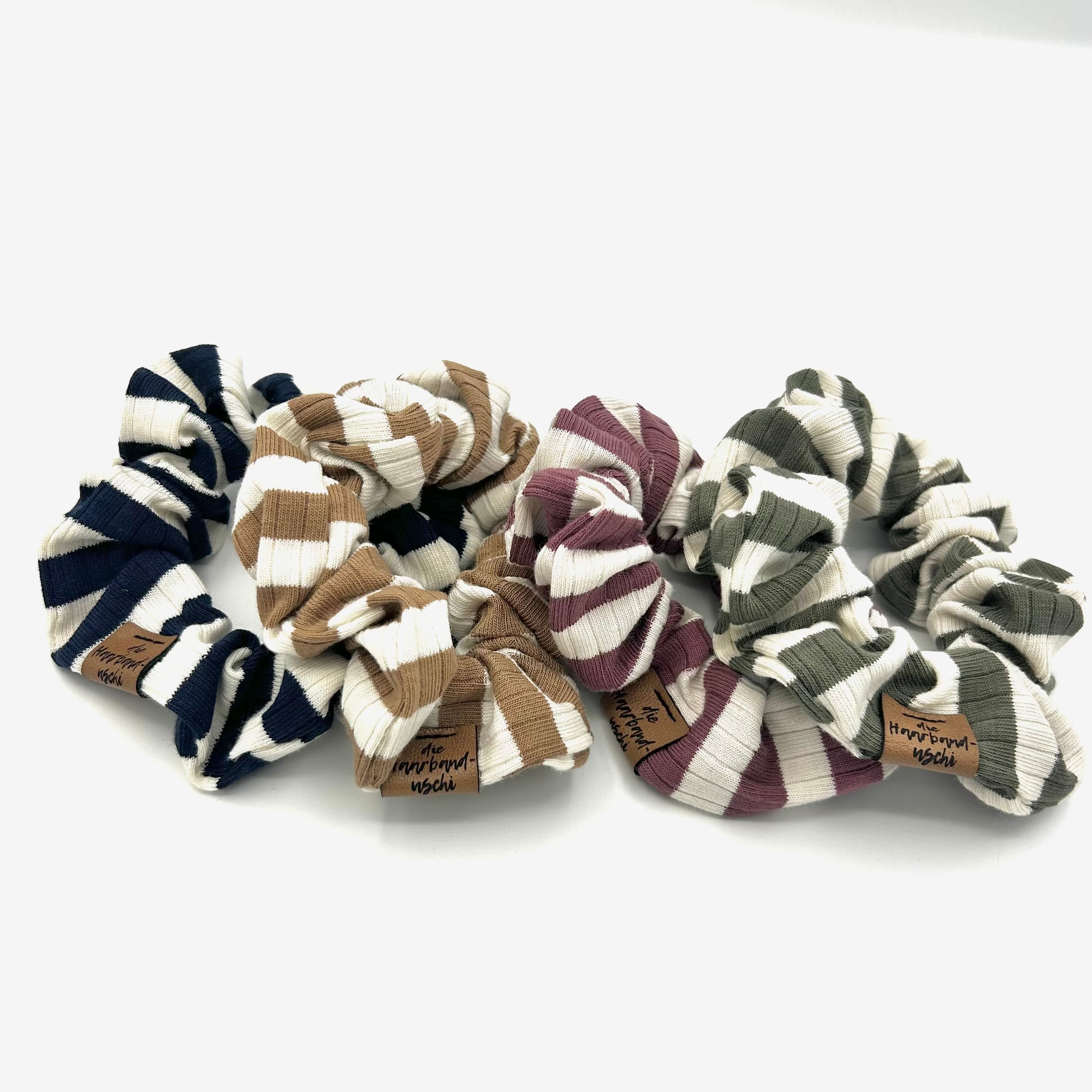 Scrunchie gestreift Blau