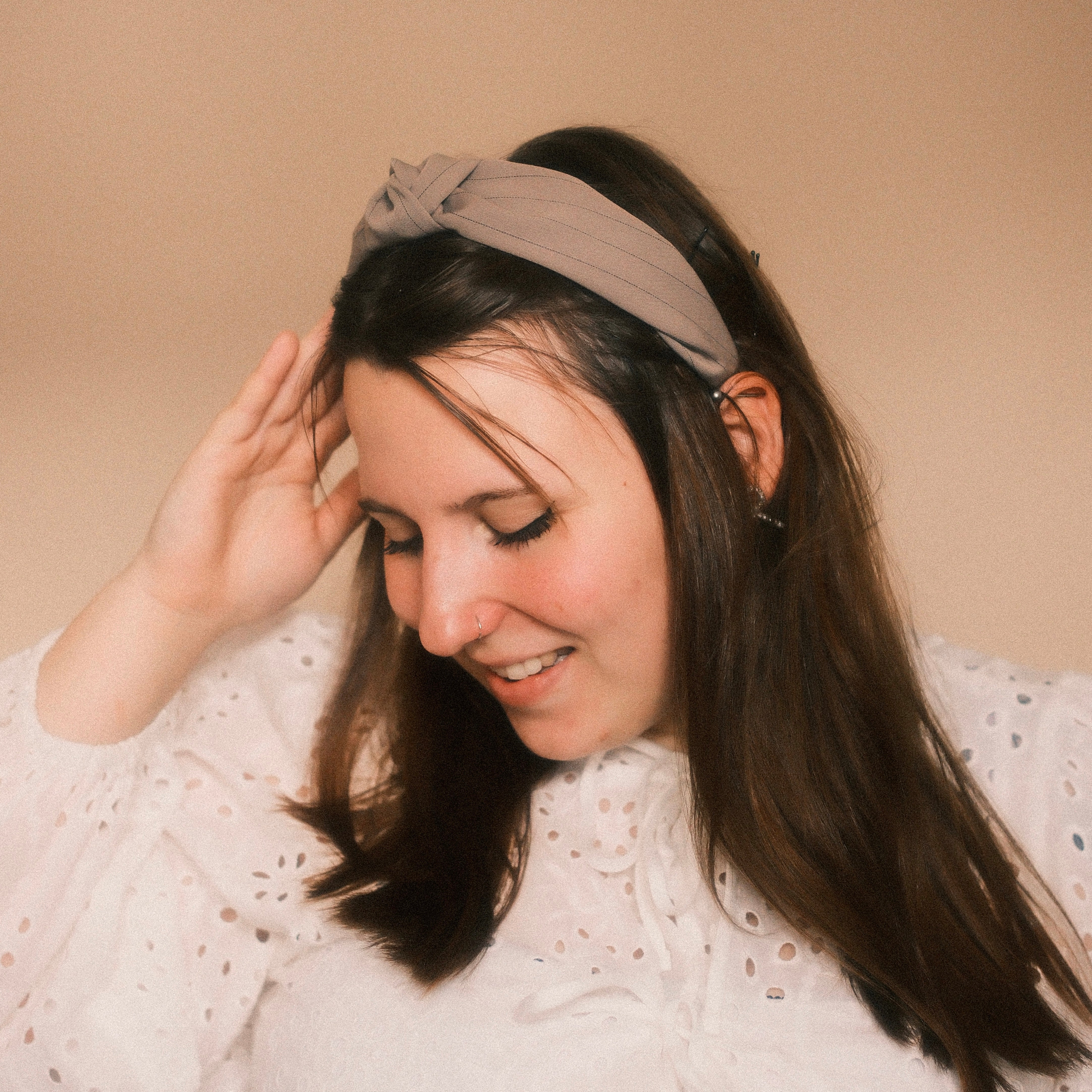 Katharina - Nadelstreifen Taupe