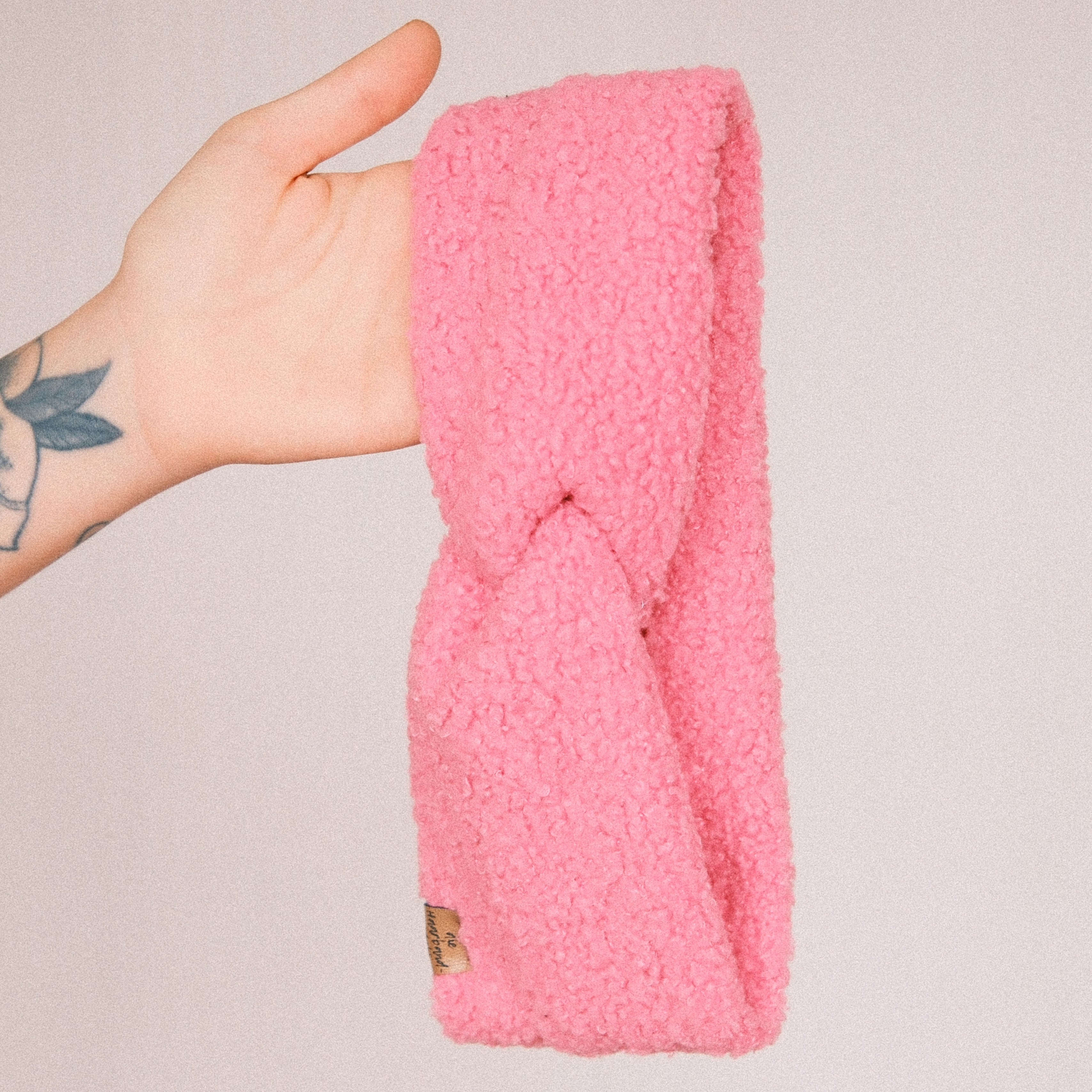 Basic Haarband - Teddy Frozen Pink