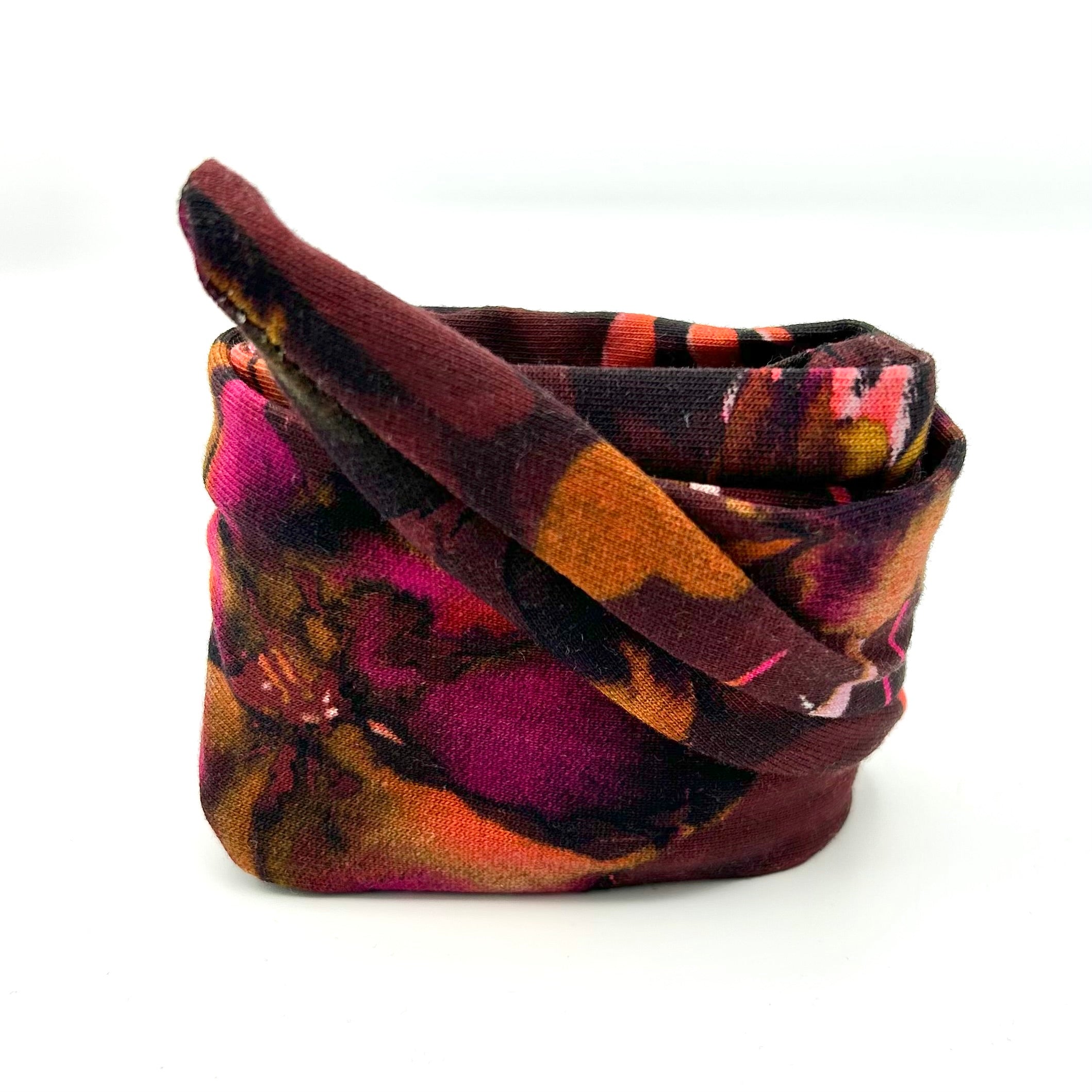 Drahthaarband schmal - Herbstzauber Orange