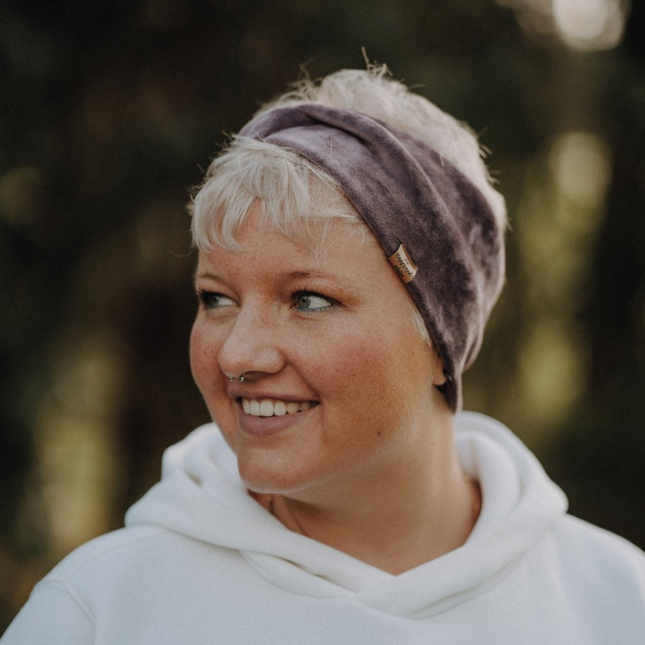 Haarband Basic Samt Lila