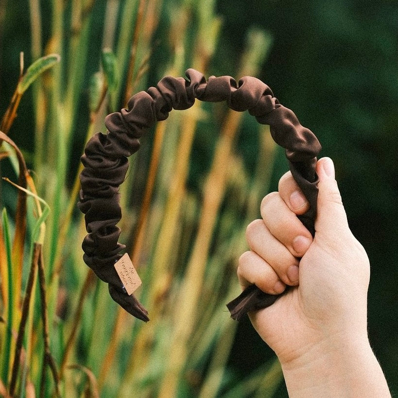 Ronja - Satin chocolate brown