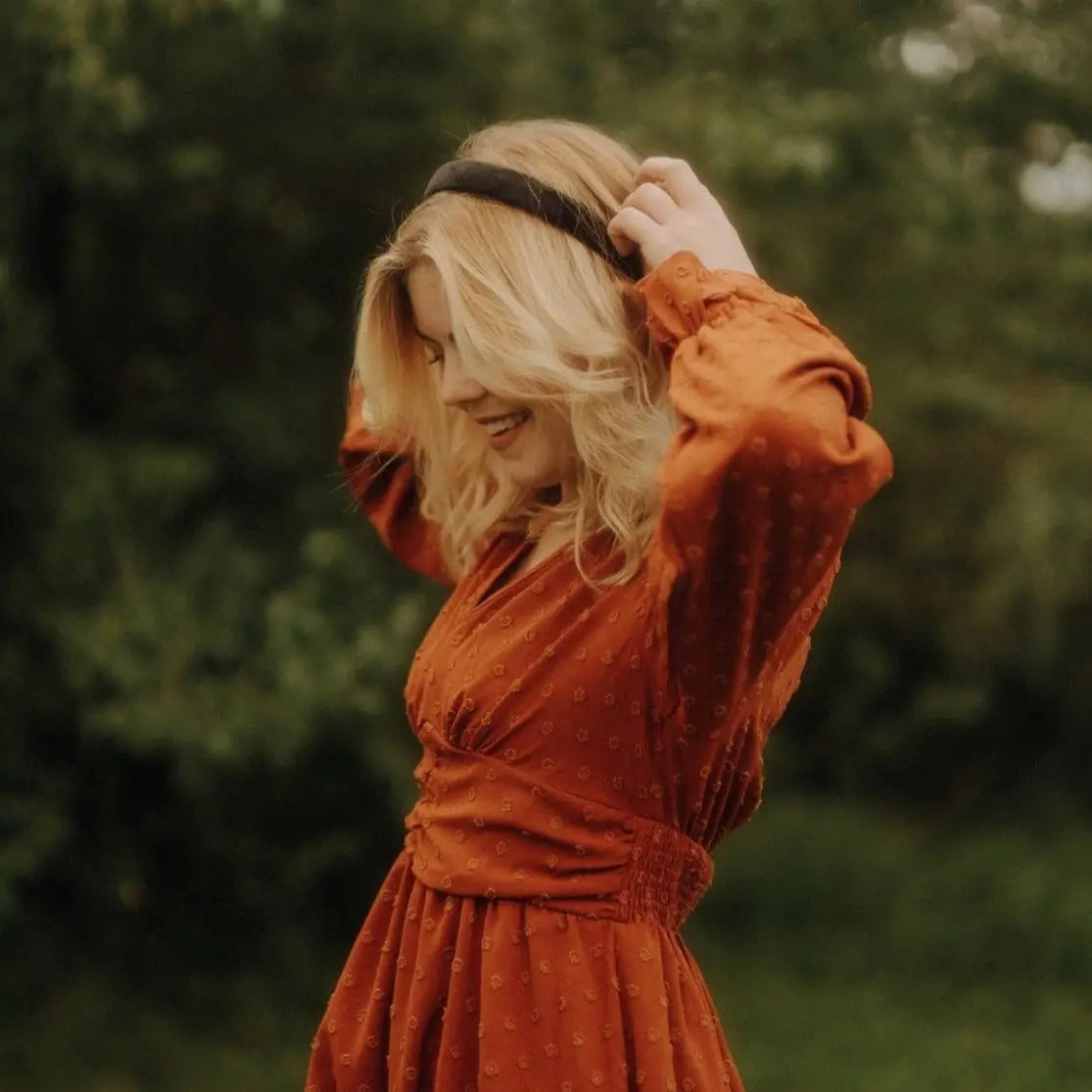 Anna schwarz Samt Haarreif