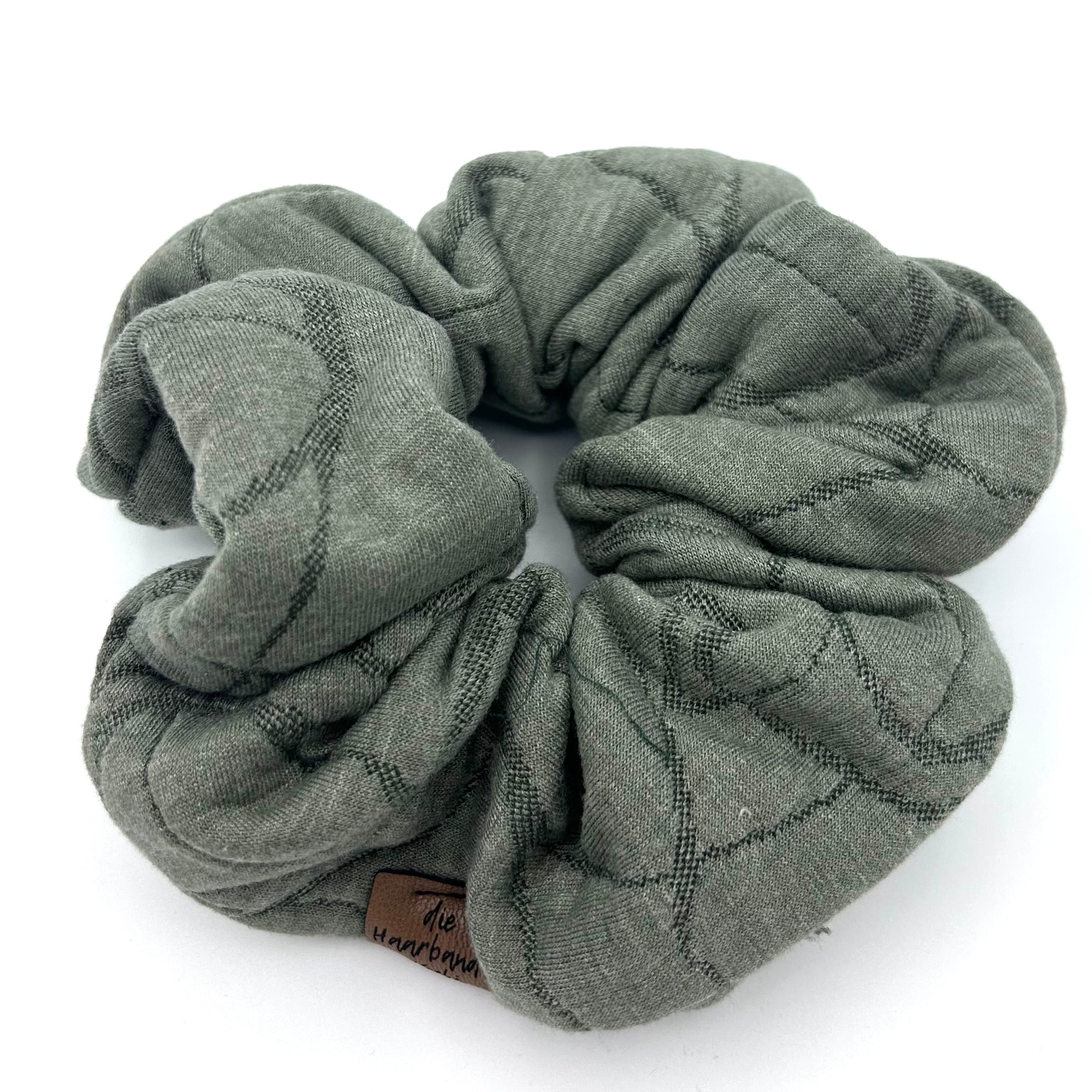 Scrunchie - Muster Khaki