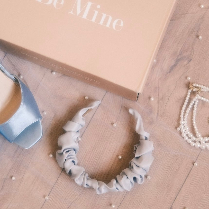 Ronja - Wedding Hellblau - Haarreif gerafft