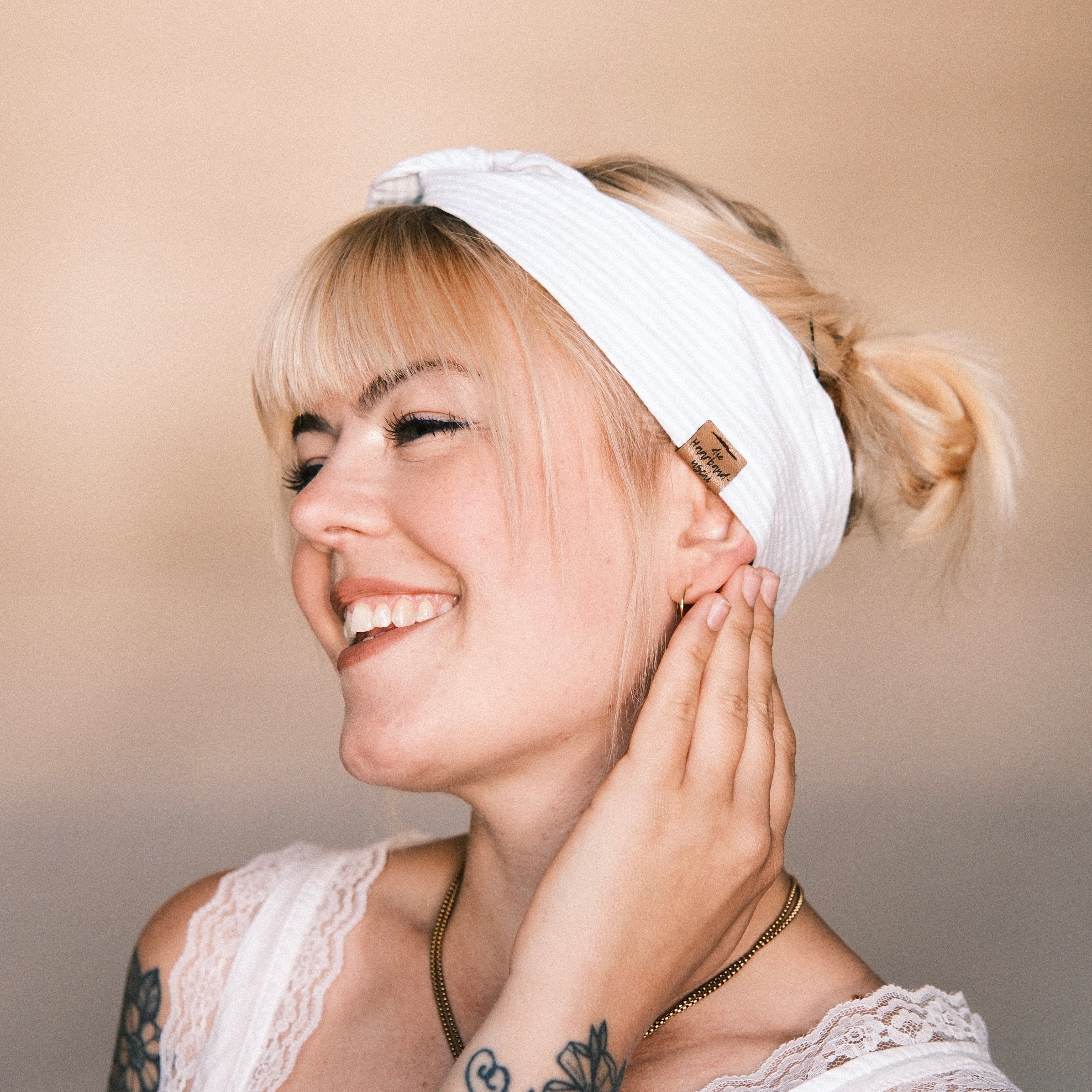 Drahthaarband gestreift Grün