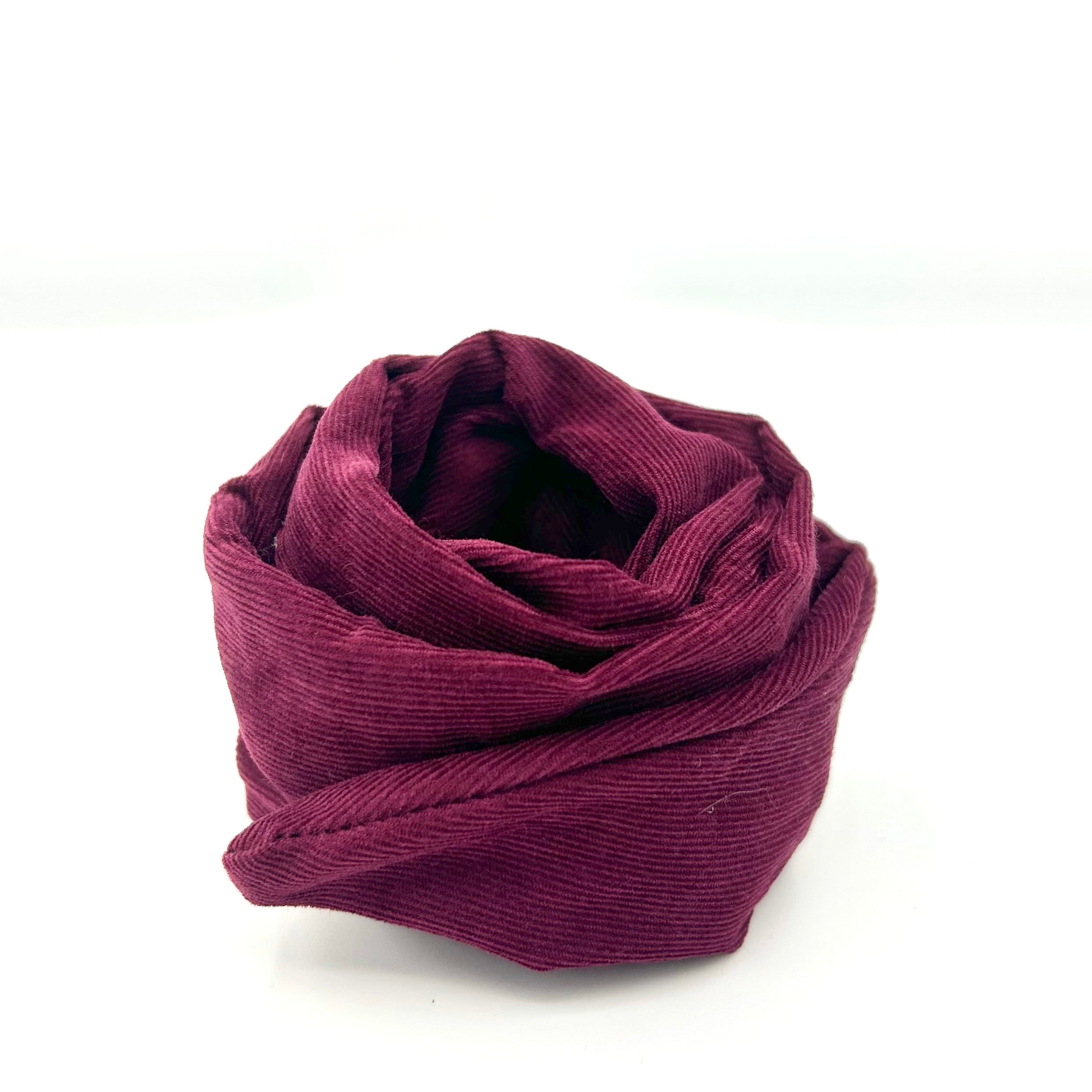 Drahthaarband - Feincord Dunkelrot