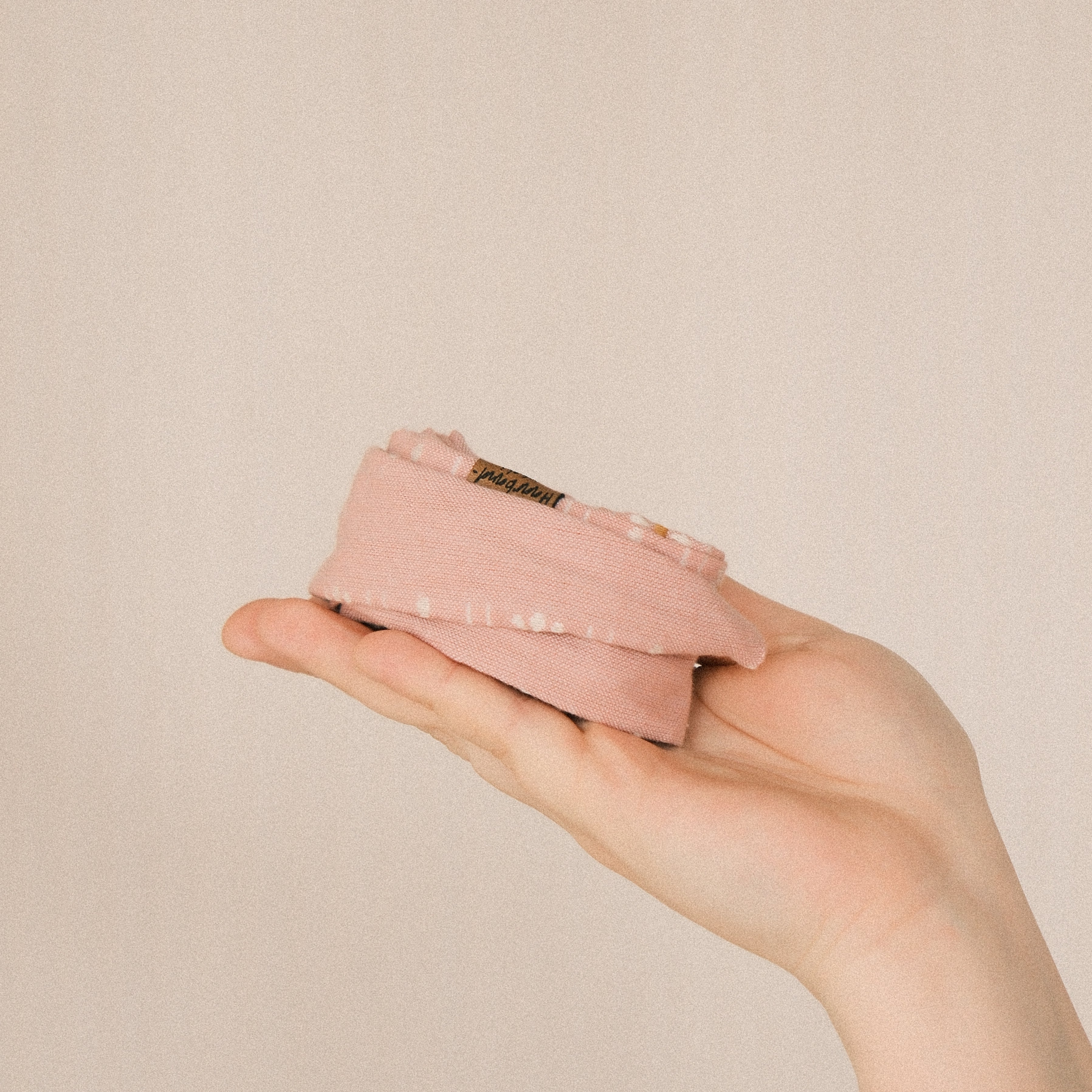 Drahthaarband schmal - Blümchen Rosa