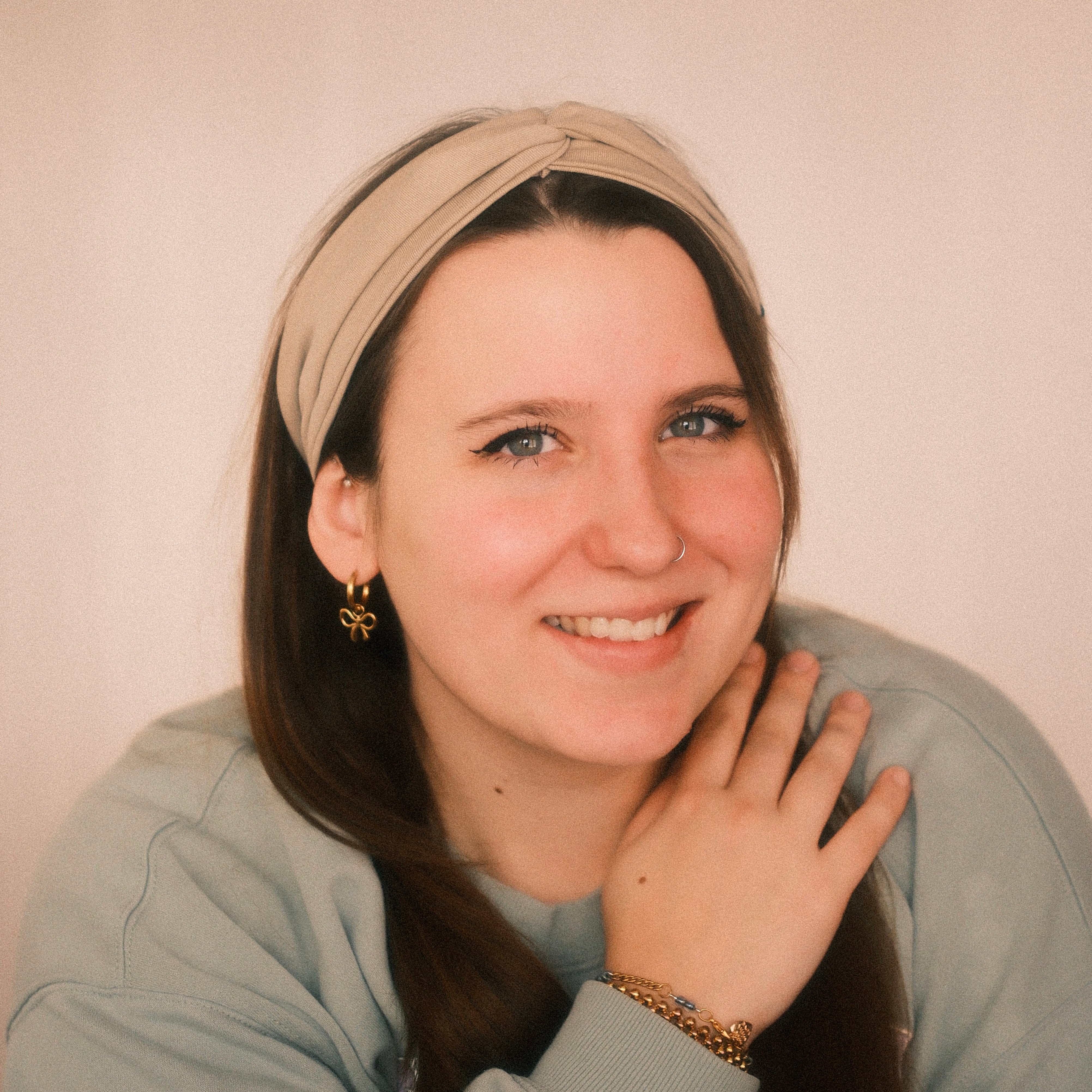 Basic Haarband - Beige