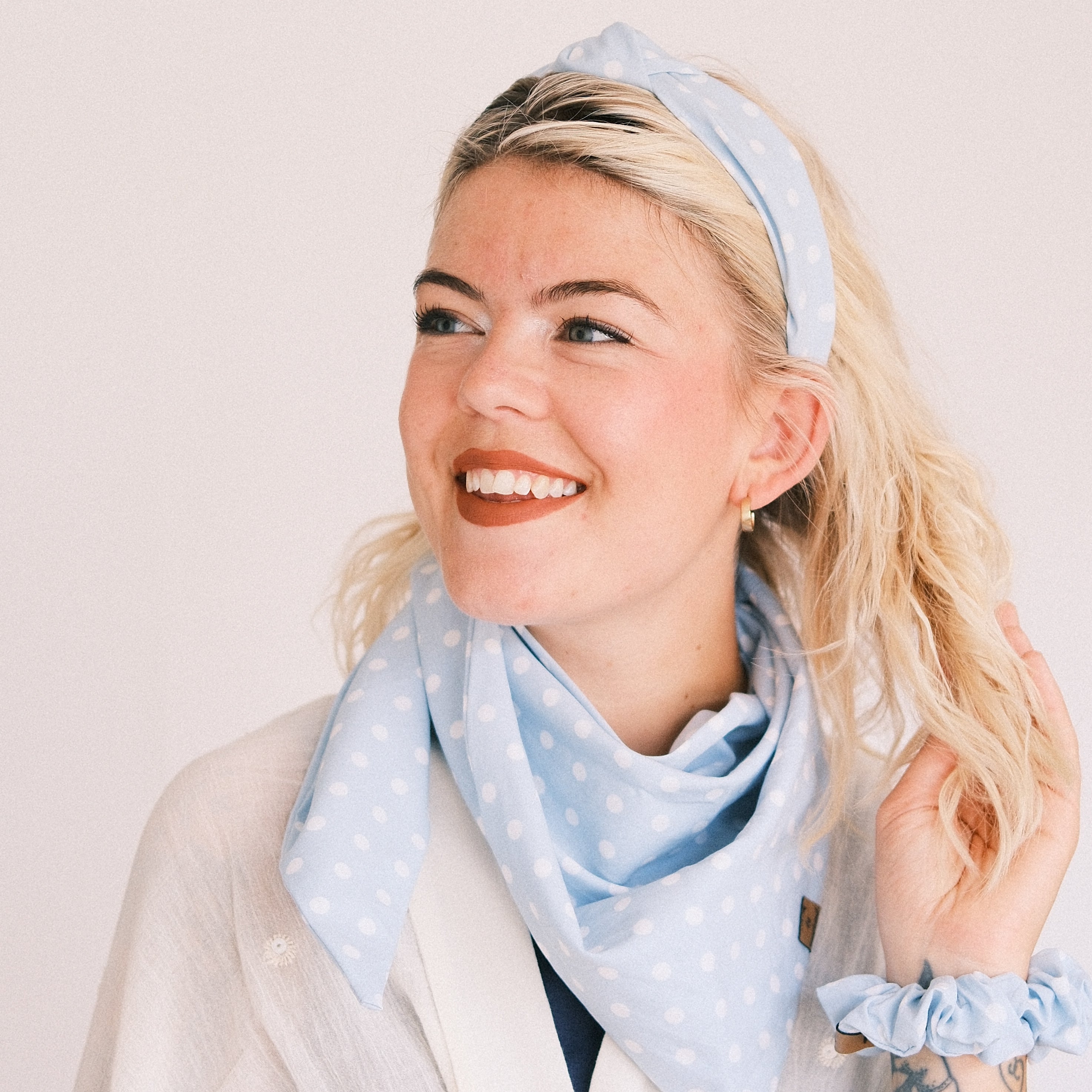 Bandana - Dots Hellblau