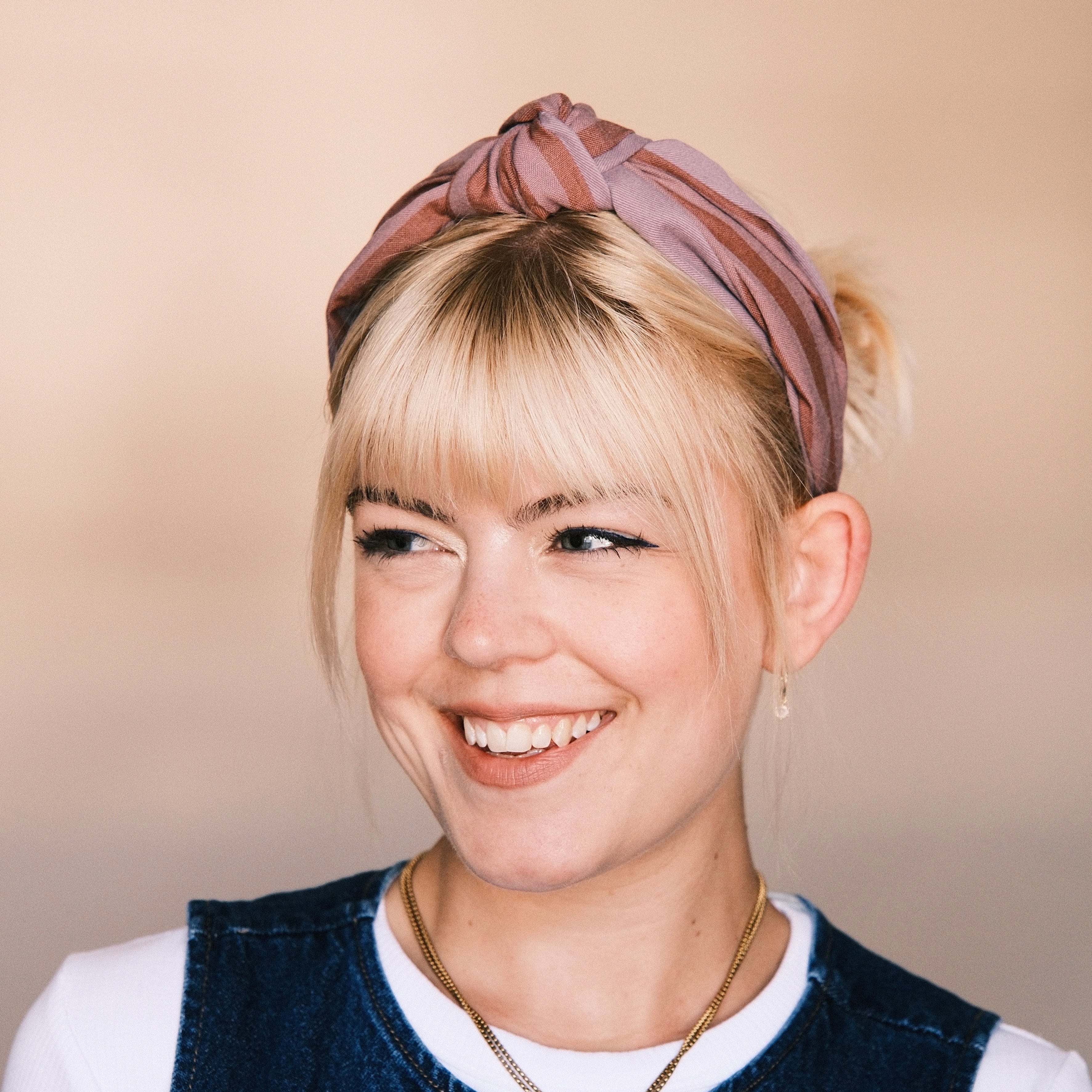 Frieda - Gestreift Pflaume