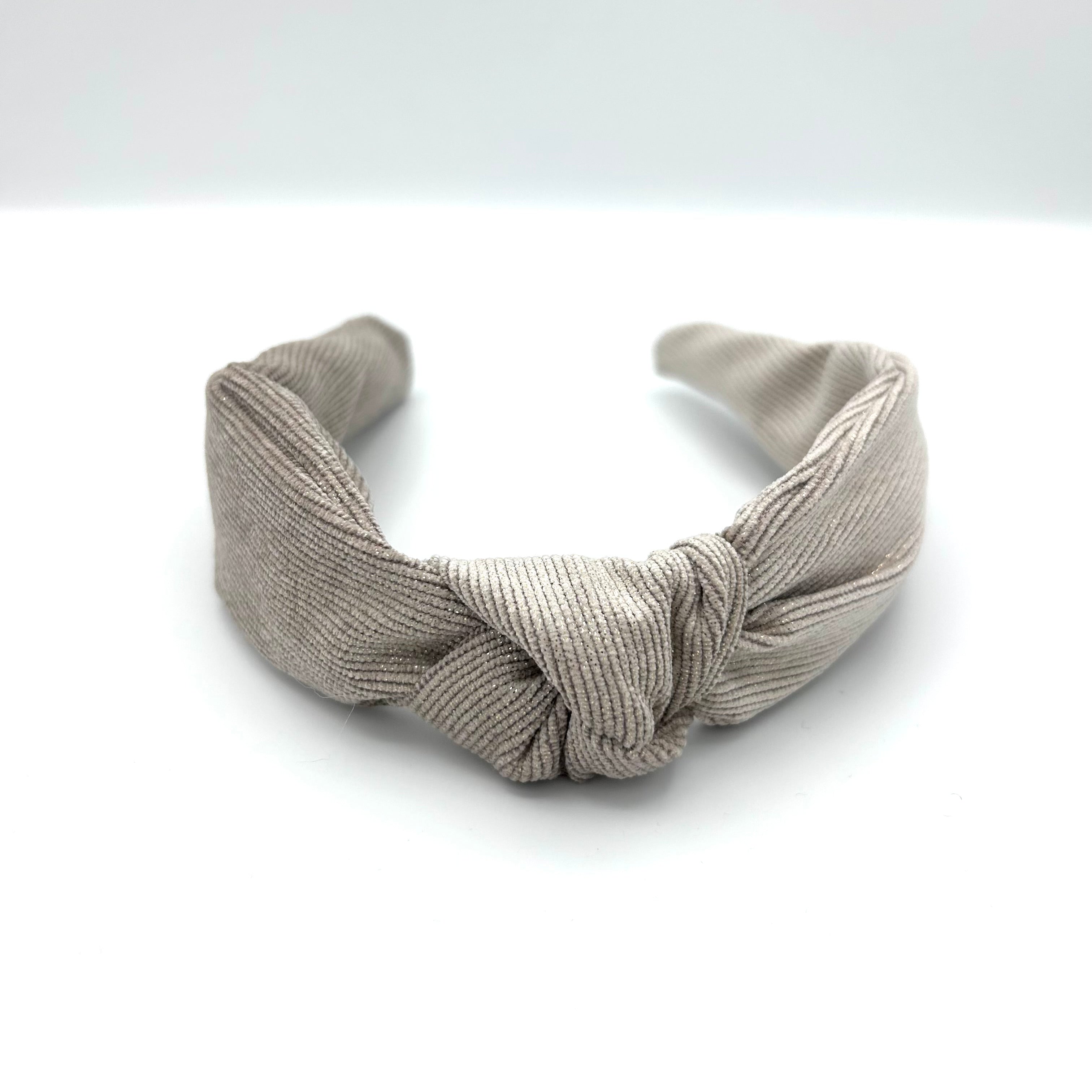 Milla - Glitzer Beige  KNOTEN Haarreif