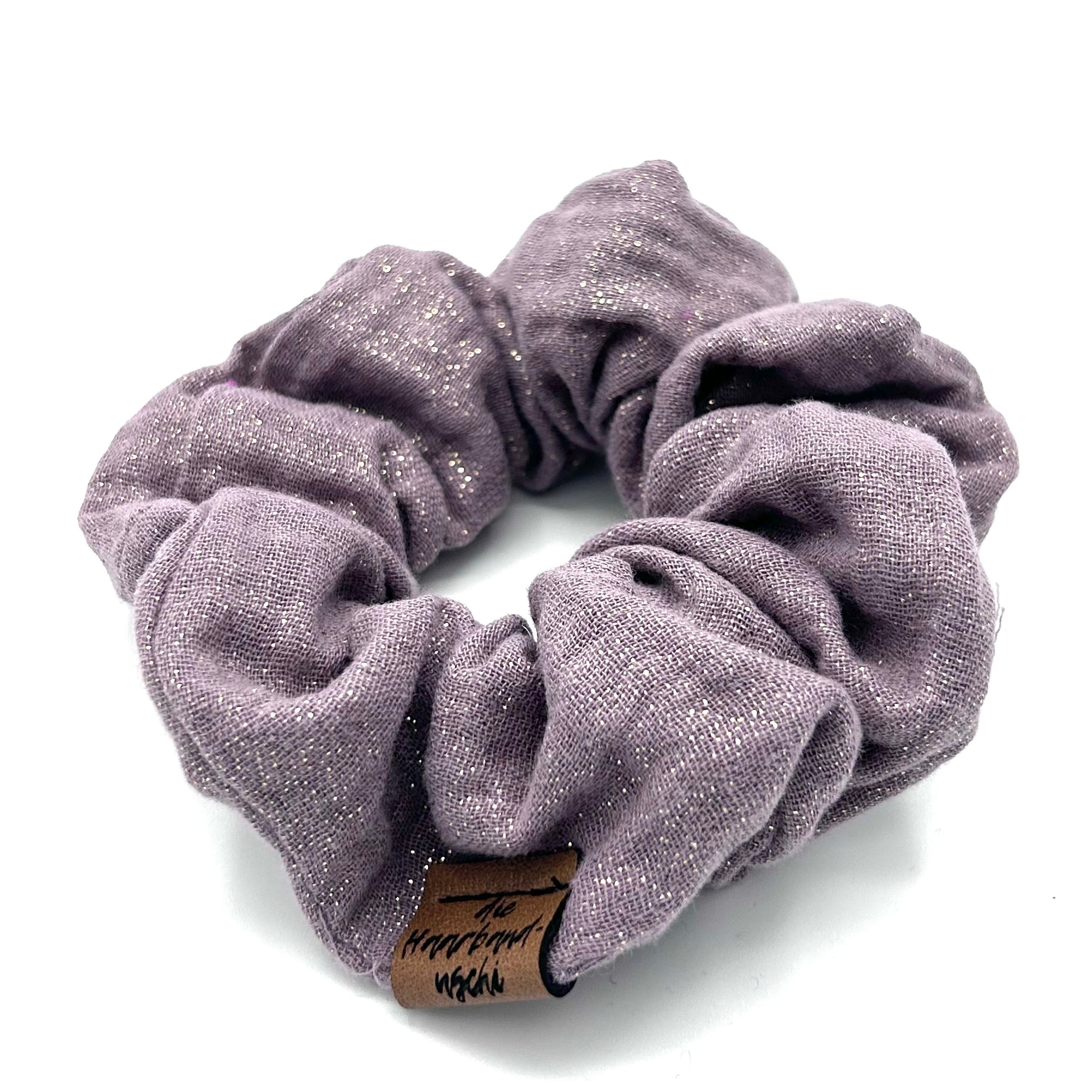 Scrunchie - Glitzer Flieder