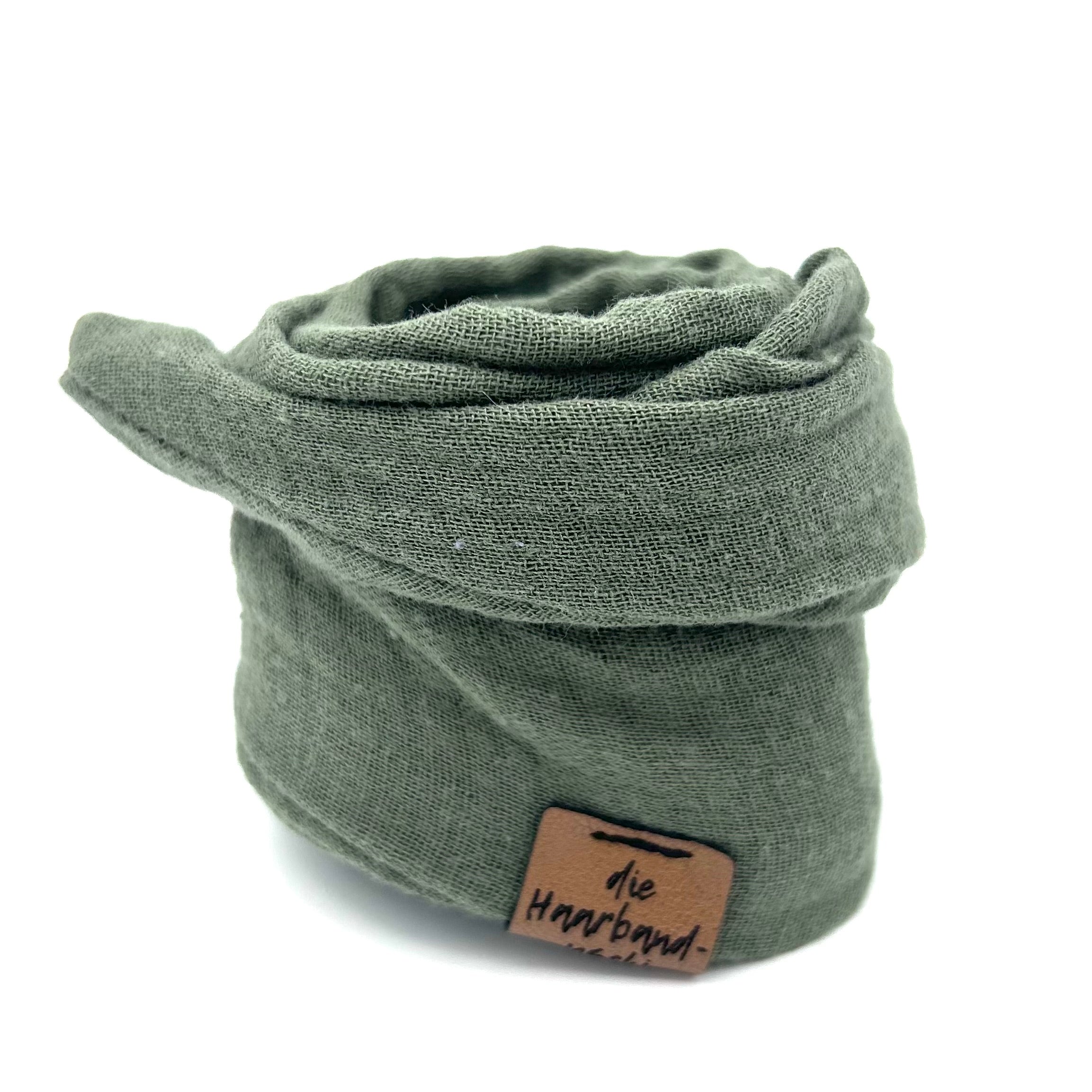 Drahthaarband - Musselin khaki