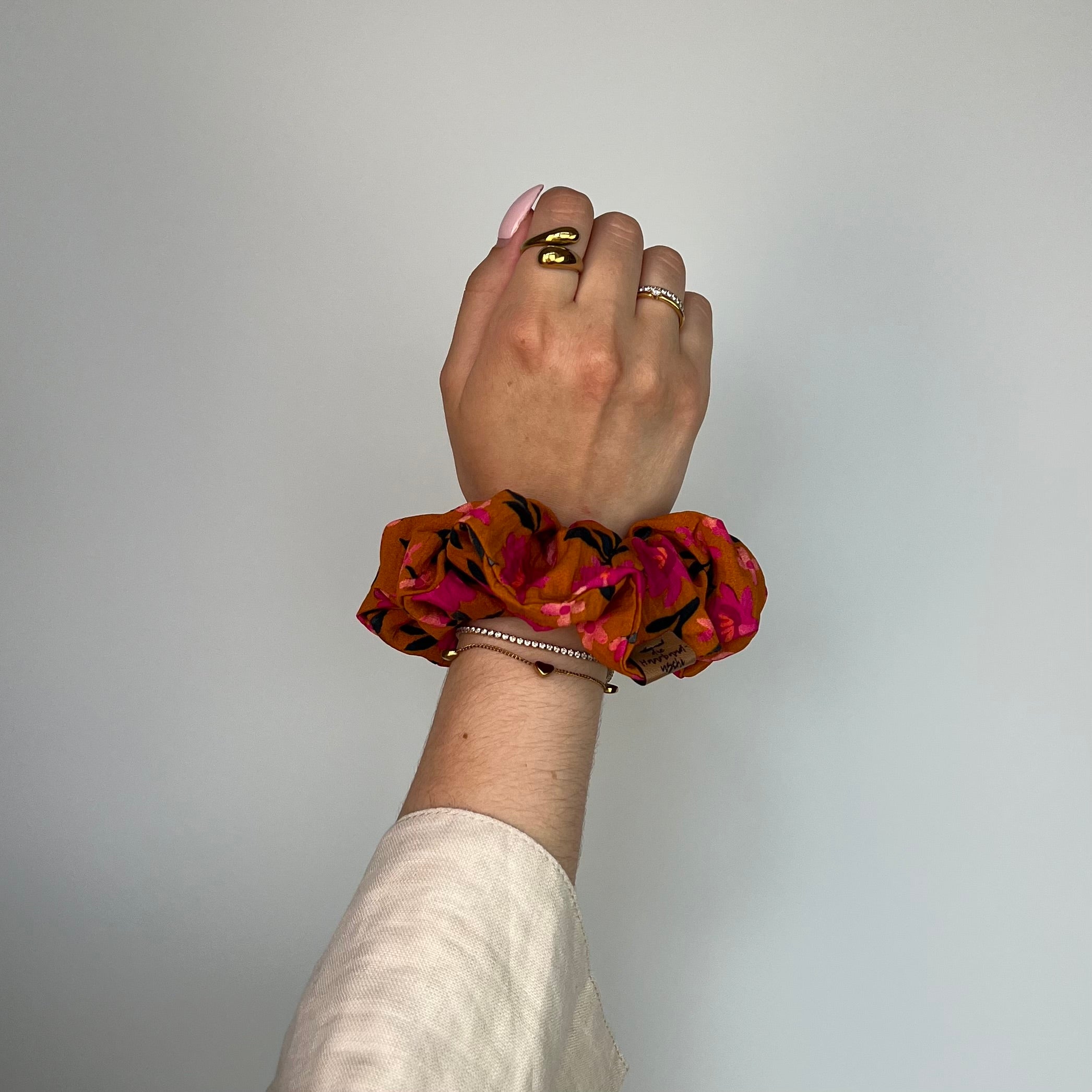Big Scrunchie - Blütensinfonie Gold