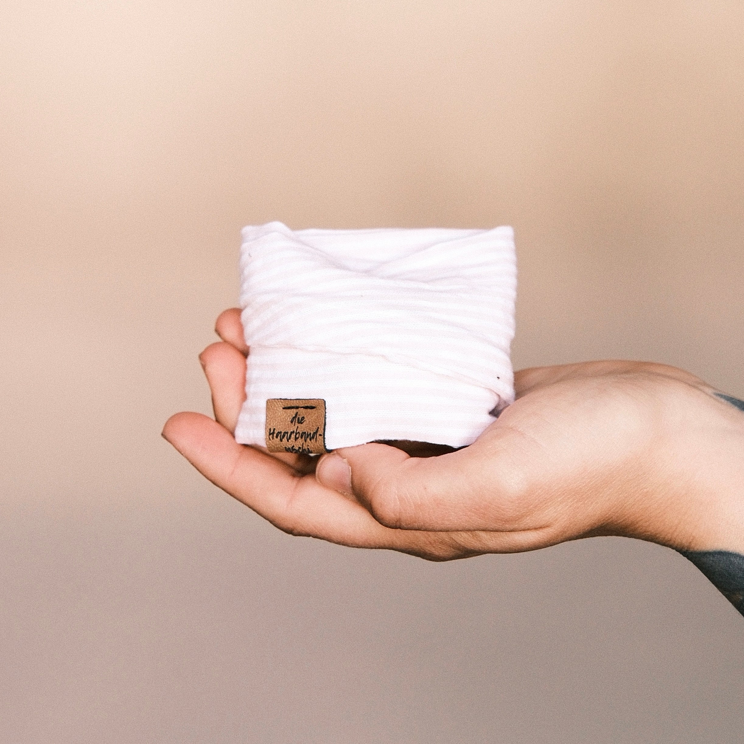 Drahthaarband gestreift rosa