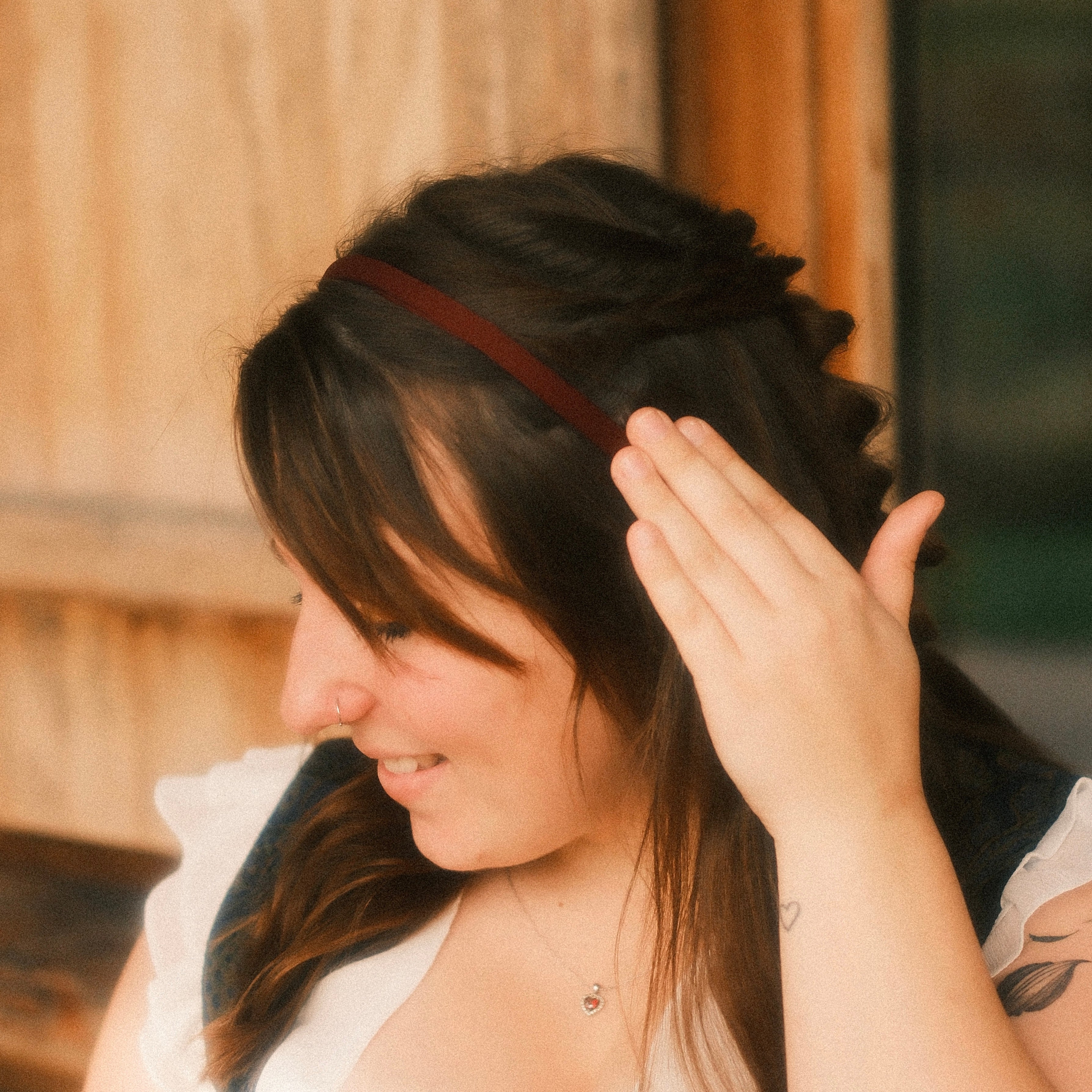 Lina - Satin Bordeaux