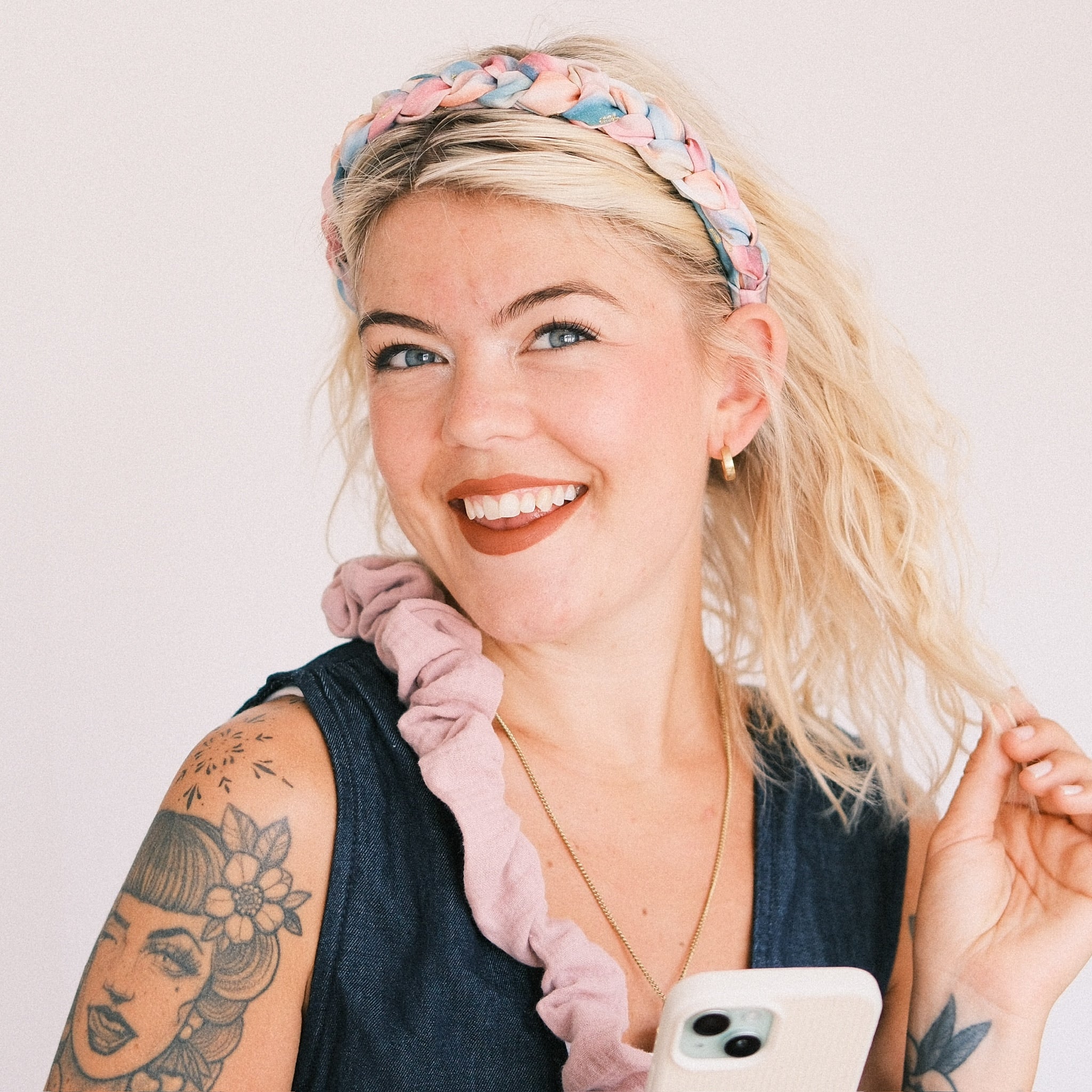 Handykette - Musselin Soft Rosé