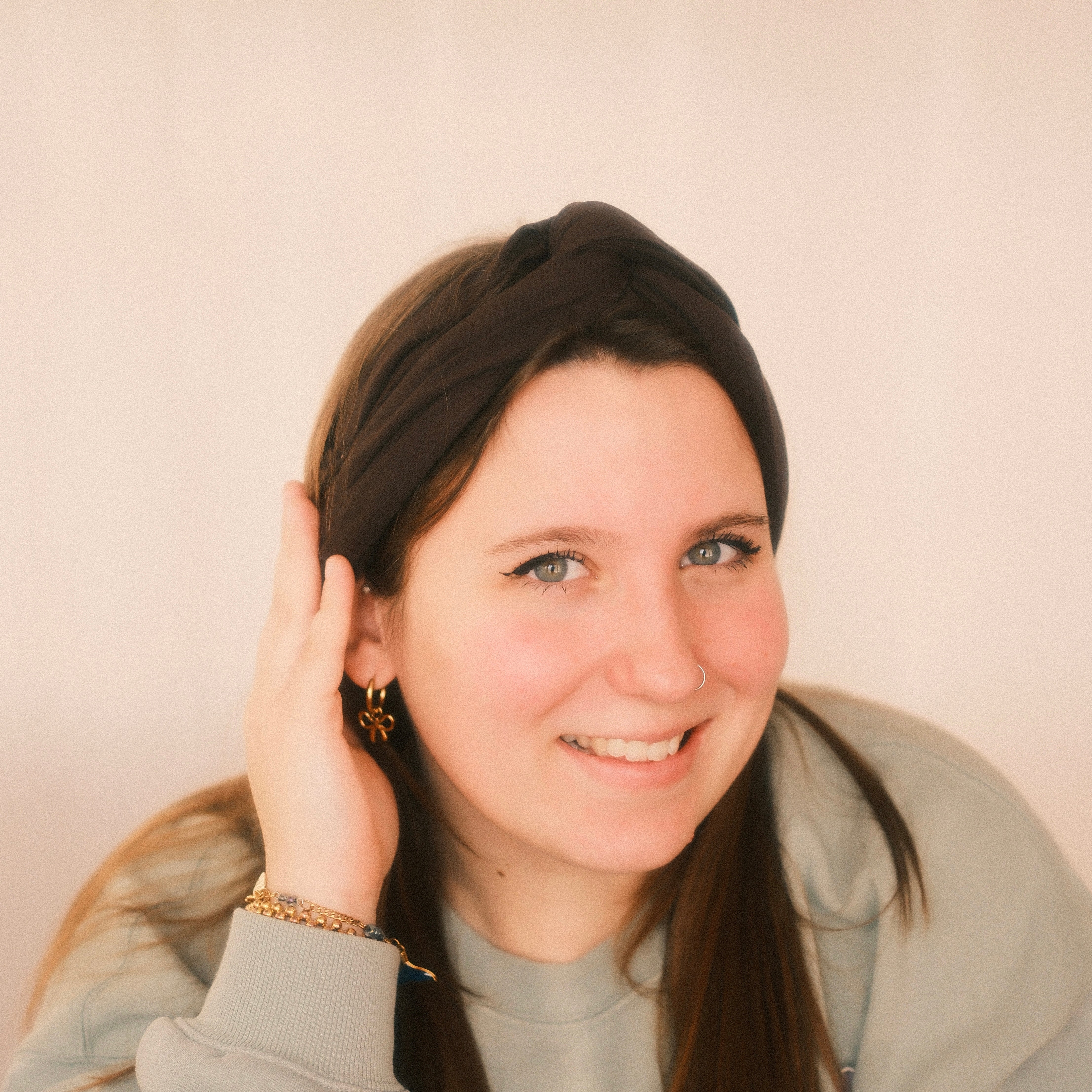 Drahthaarband breit - Choco