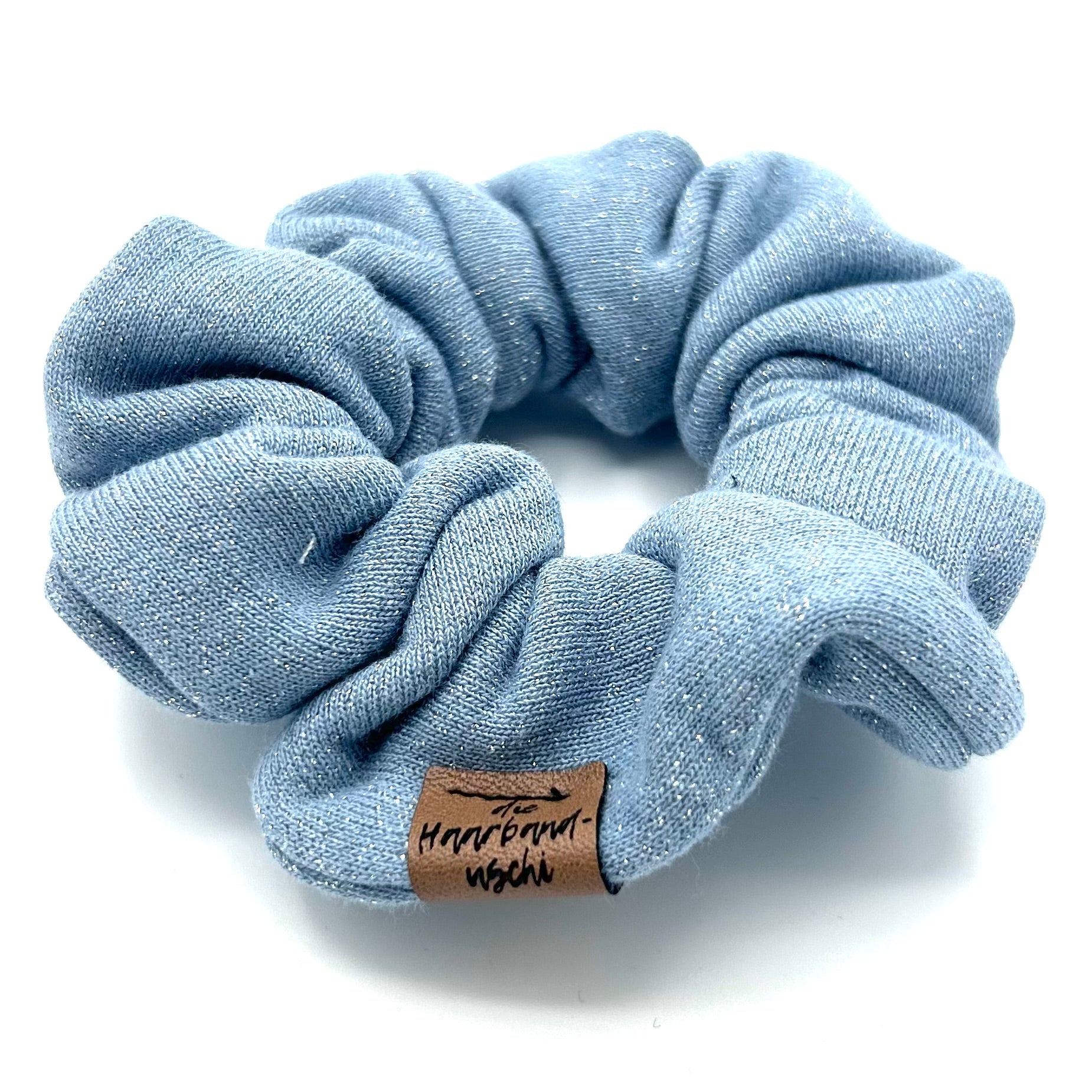 Scrunchie - Glitzer Hellblau