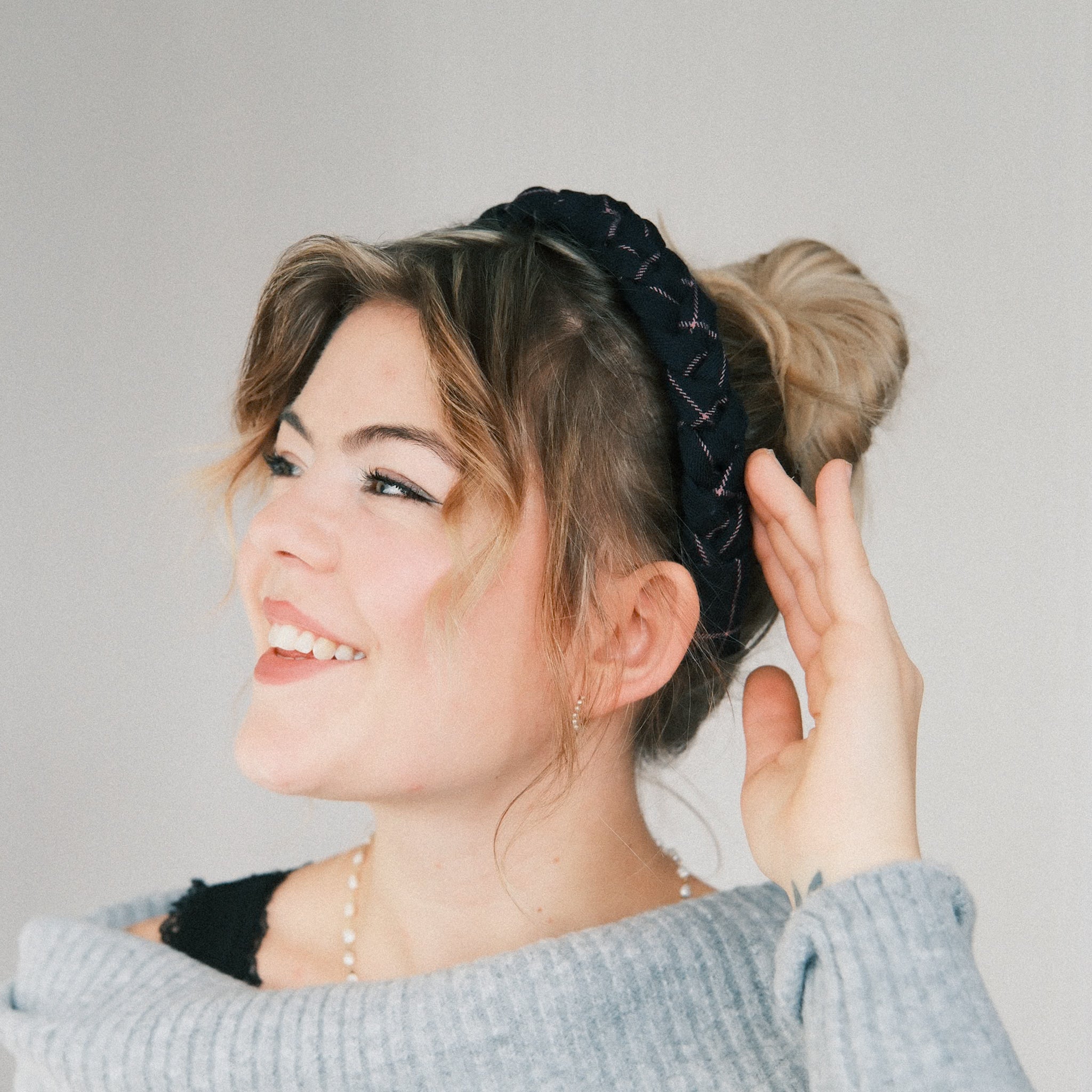 Luise - XOXO Dunkelblau/Rosa