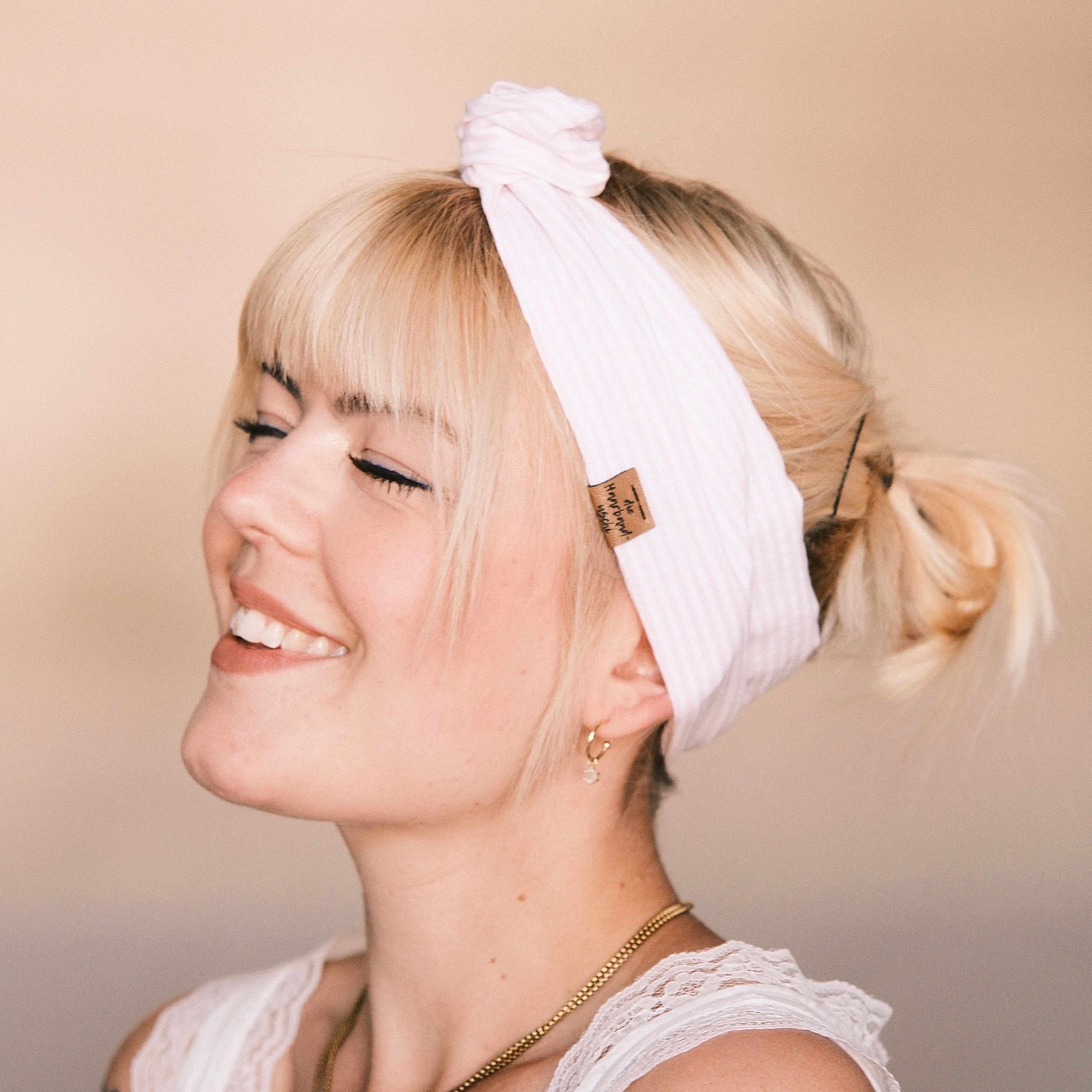 Drahthaarband gestreift rosa