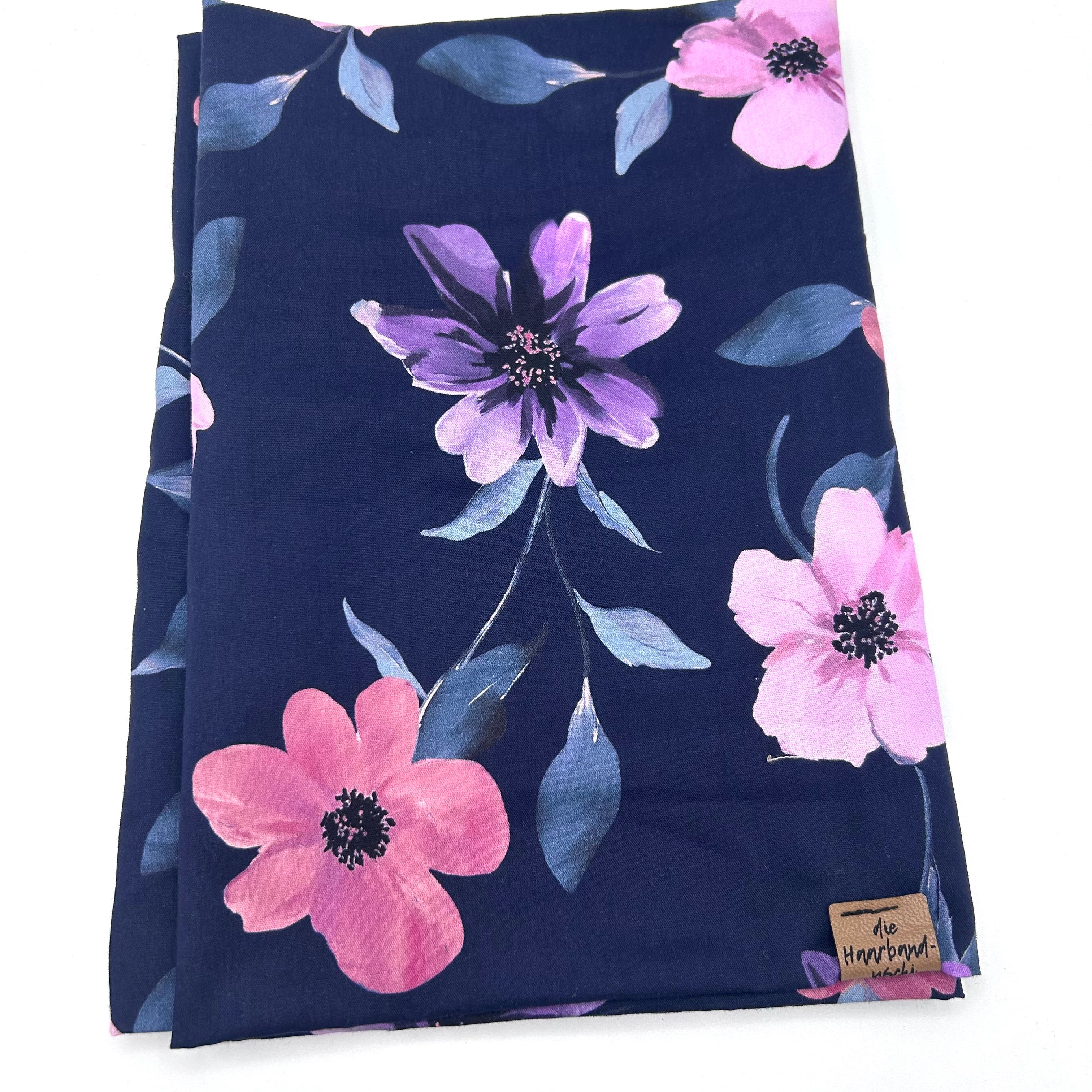 Loop - Blumen Dunkelblau