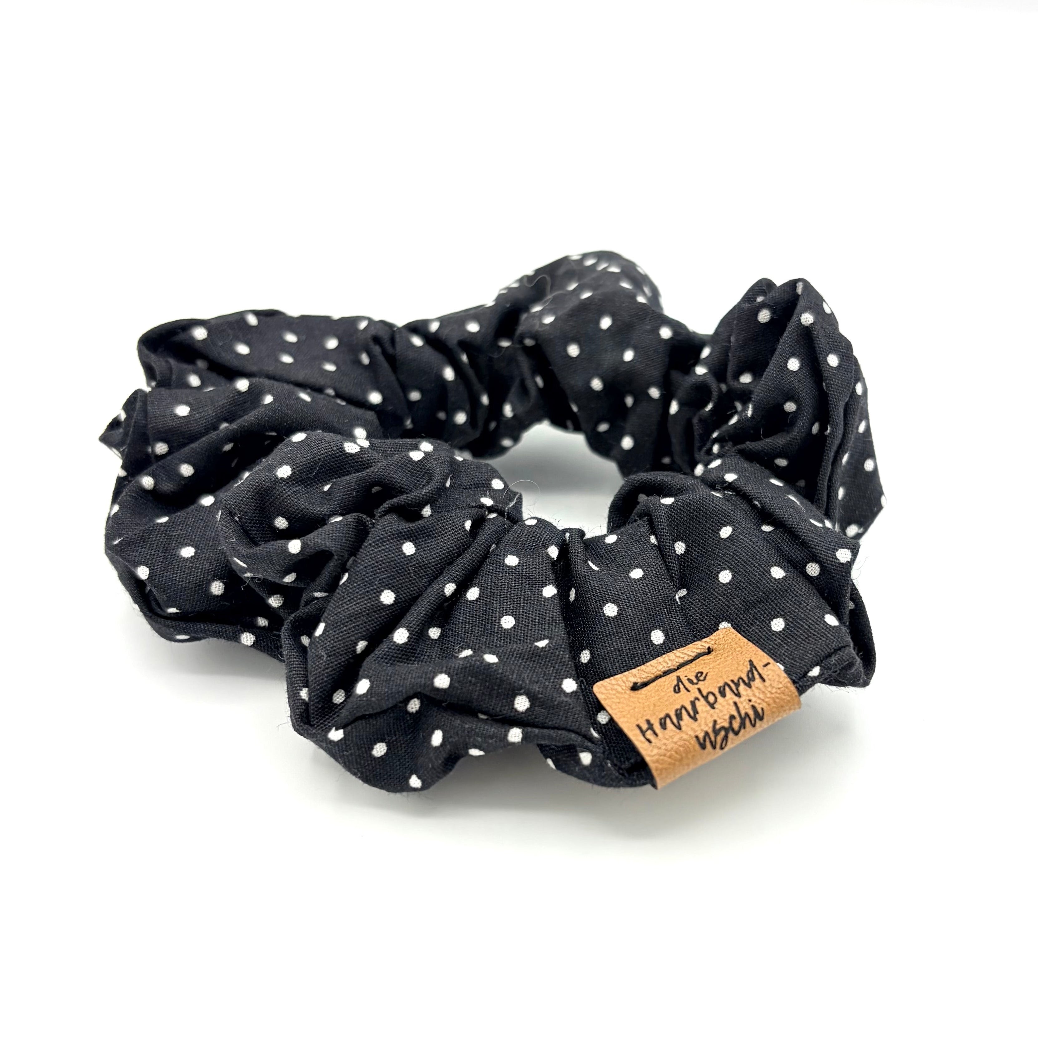 Scrunchie - Polka Dots Mini Schwarz