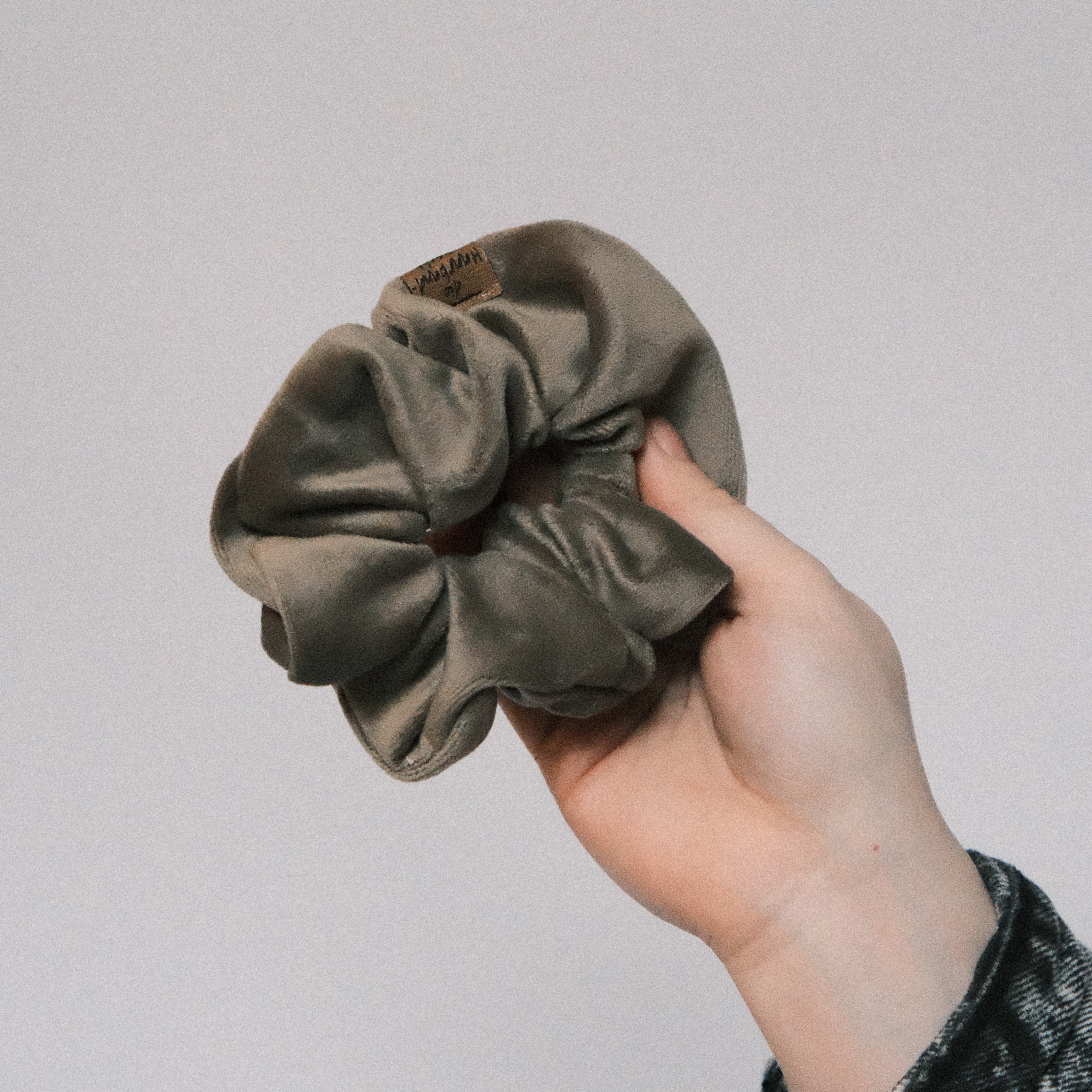 Scrunchie - Samt Olive
