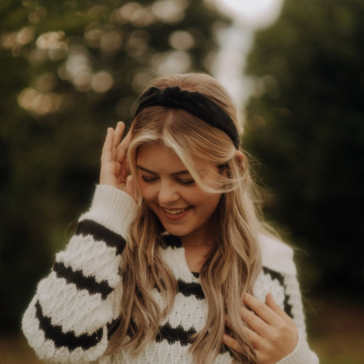 Milla - schwarz KNOTEN Haarreif