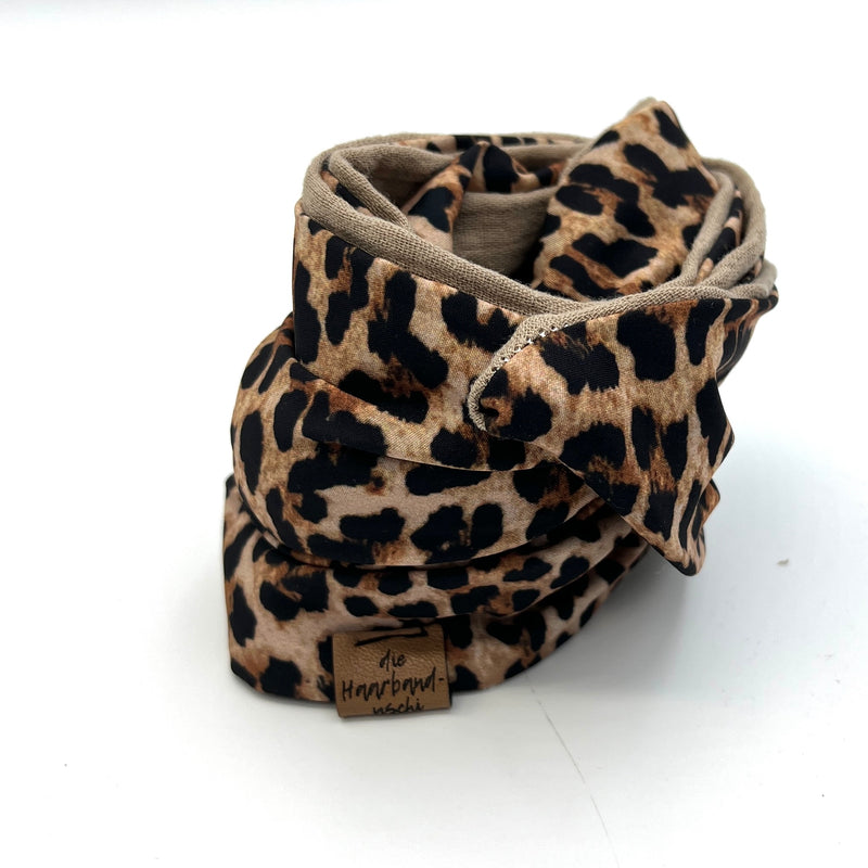 Drahthaarband breit 2 Seiten Leo Beige