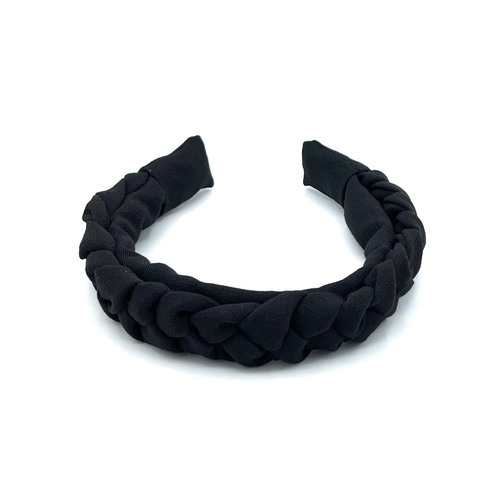 Luise - Haarreif geflochten Schwarz Onyx