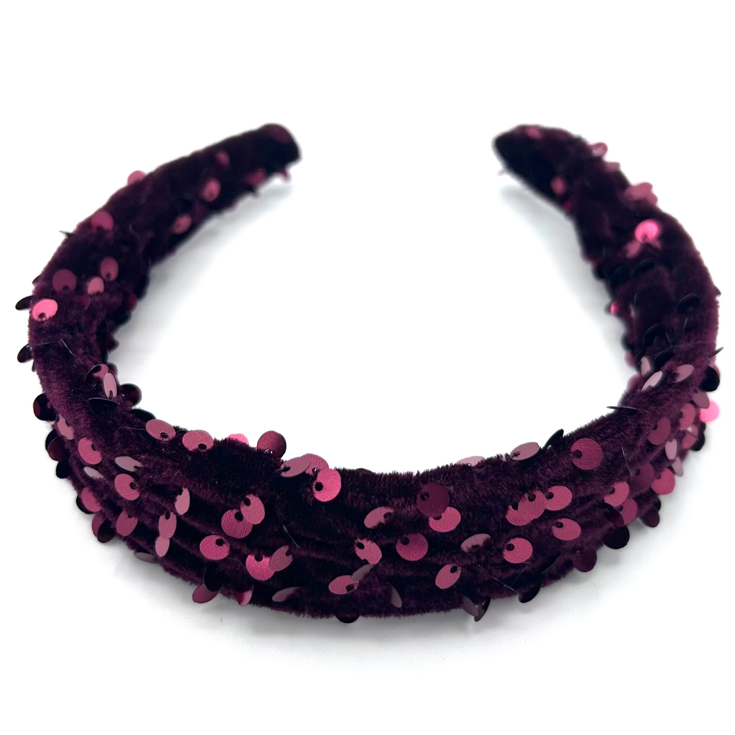 Anne - Pailletten Weinrot Bordeaux