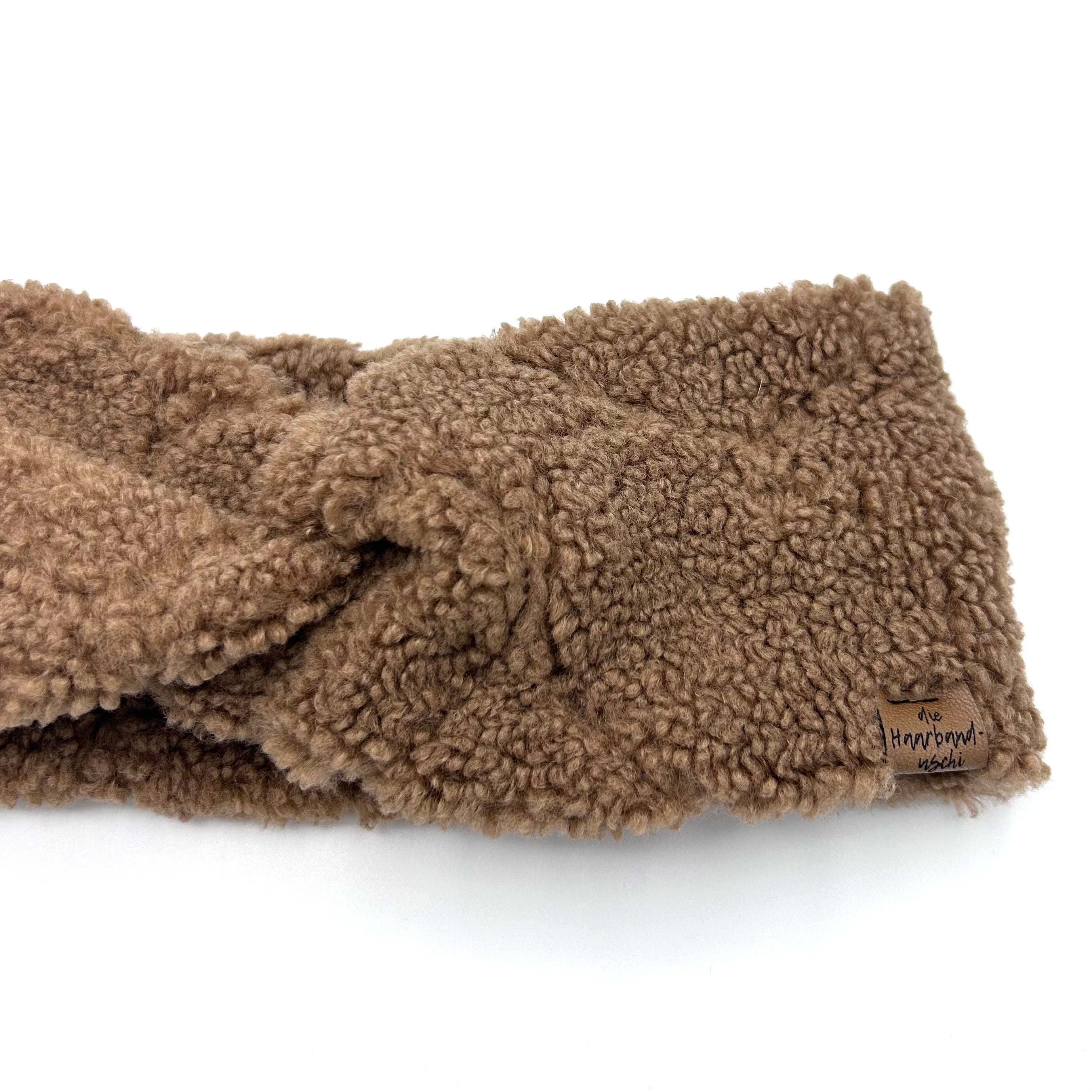 Basic Haarband - Teddy Love Camel