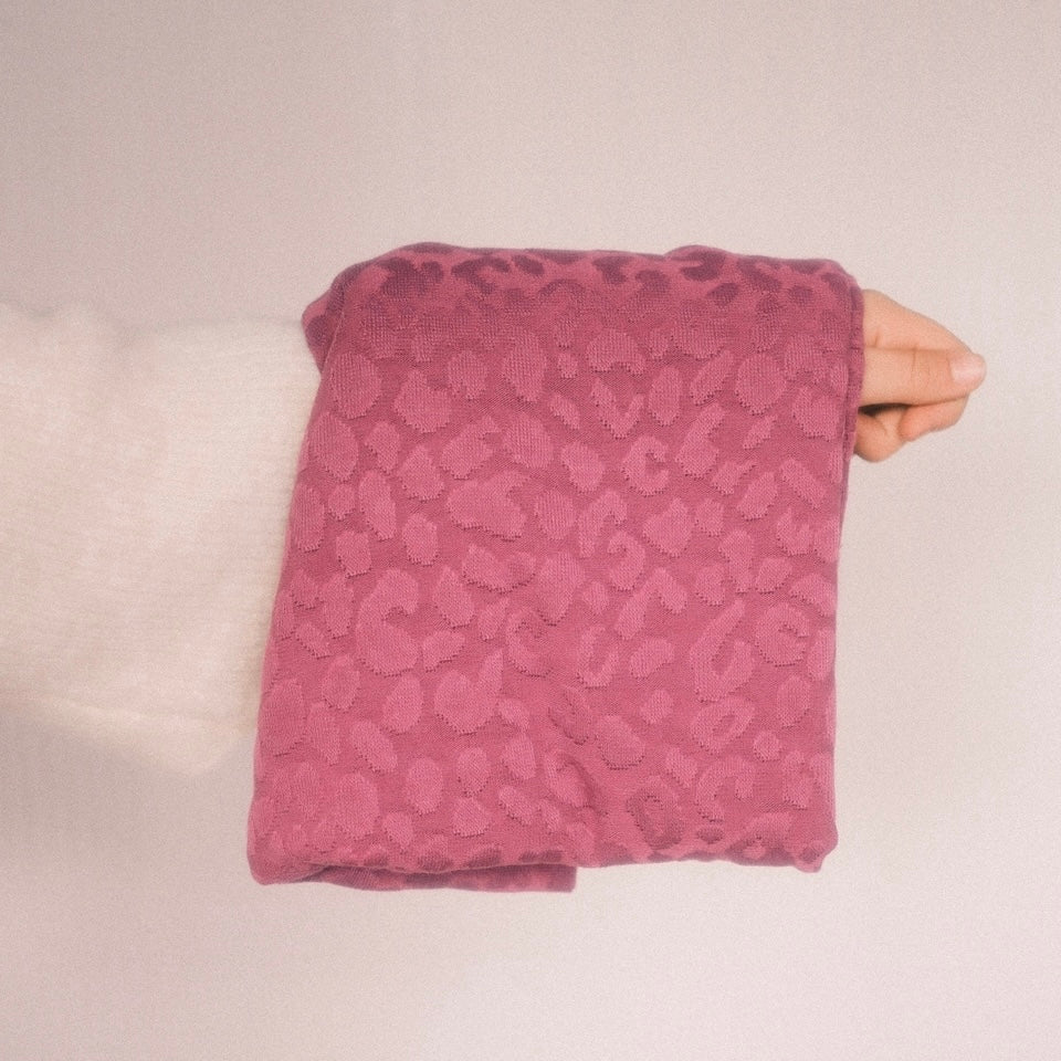 Schal - Strick Leo Pink/Lila