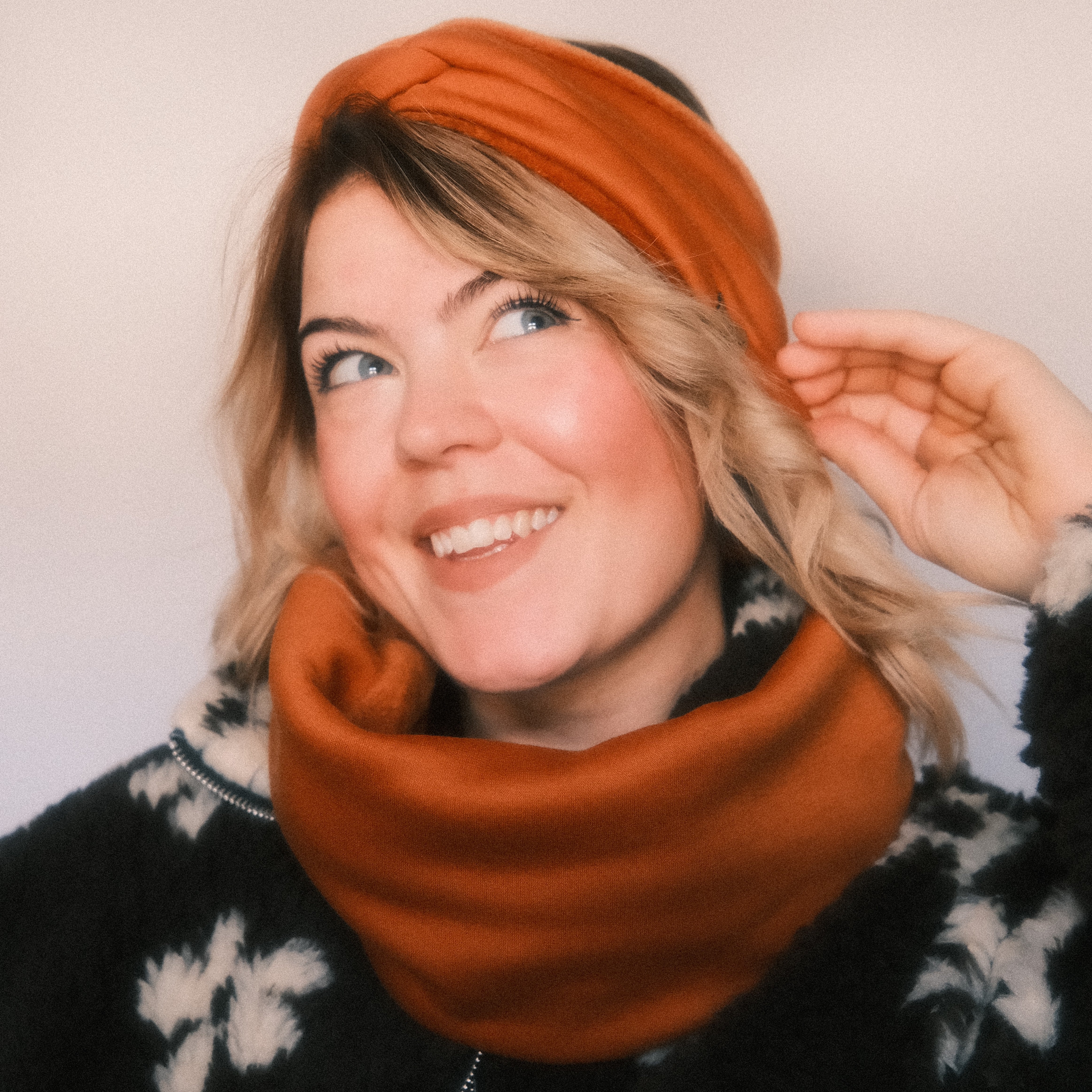 Loop - Samt gefüttert Rost