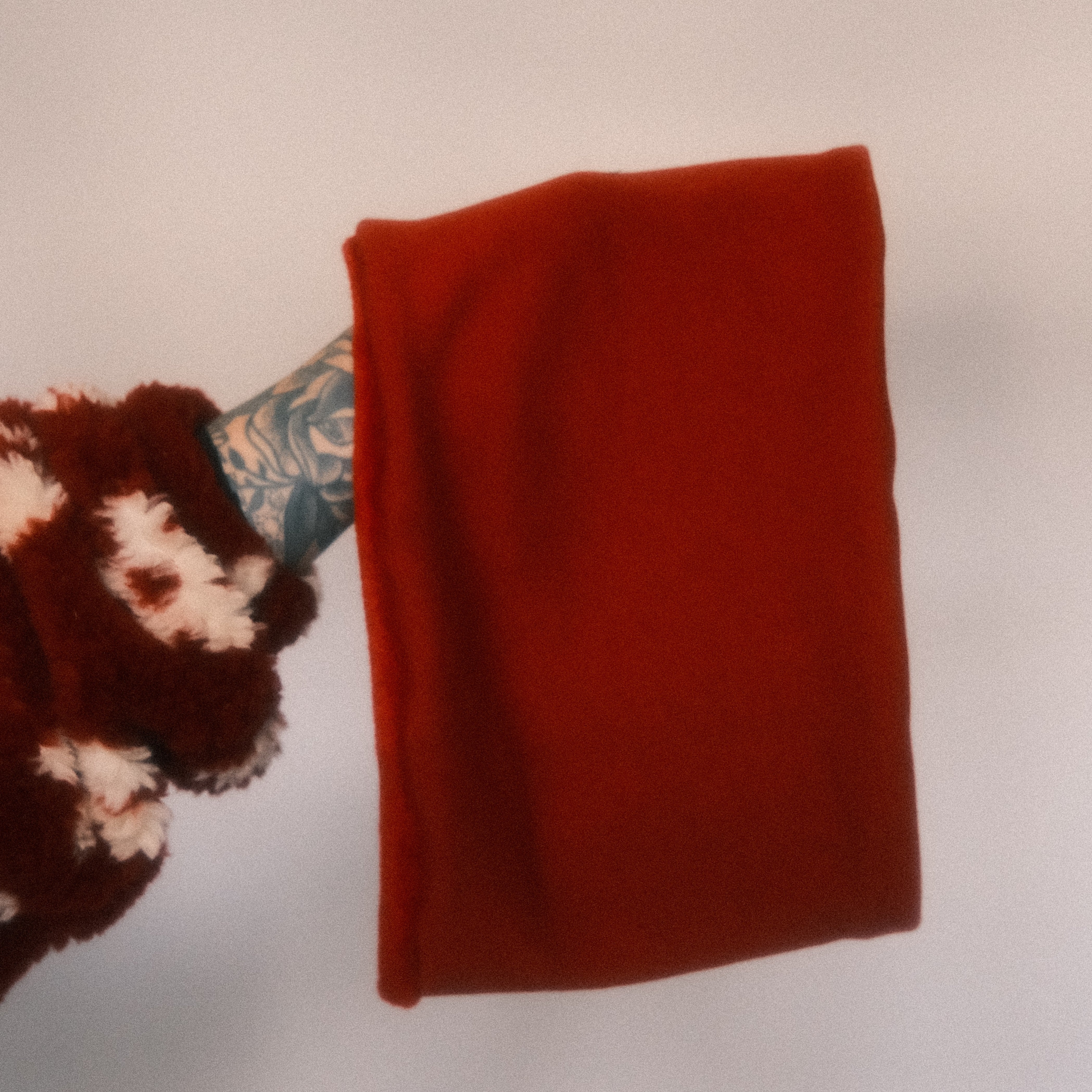 Loop - Samt gefüttert Rot