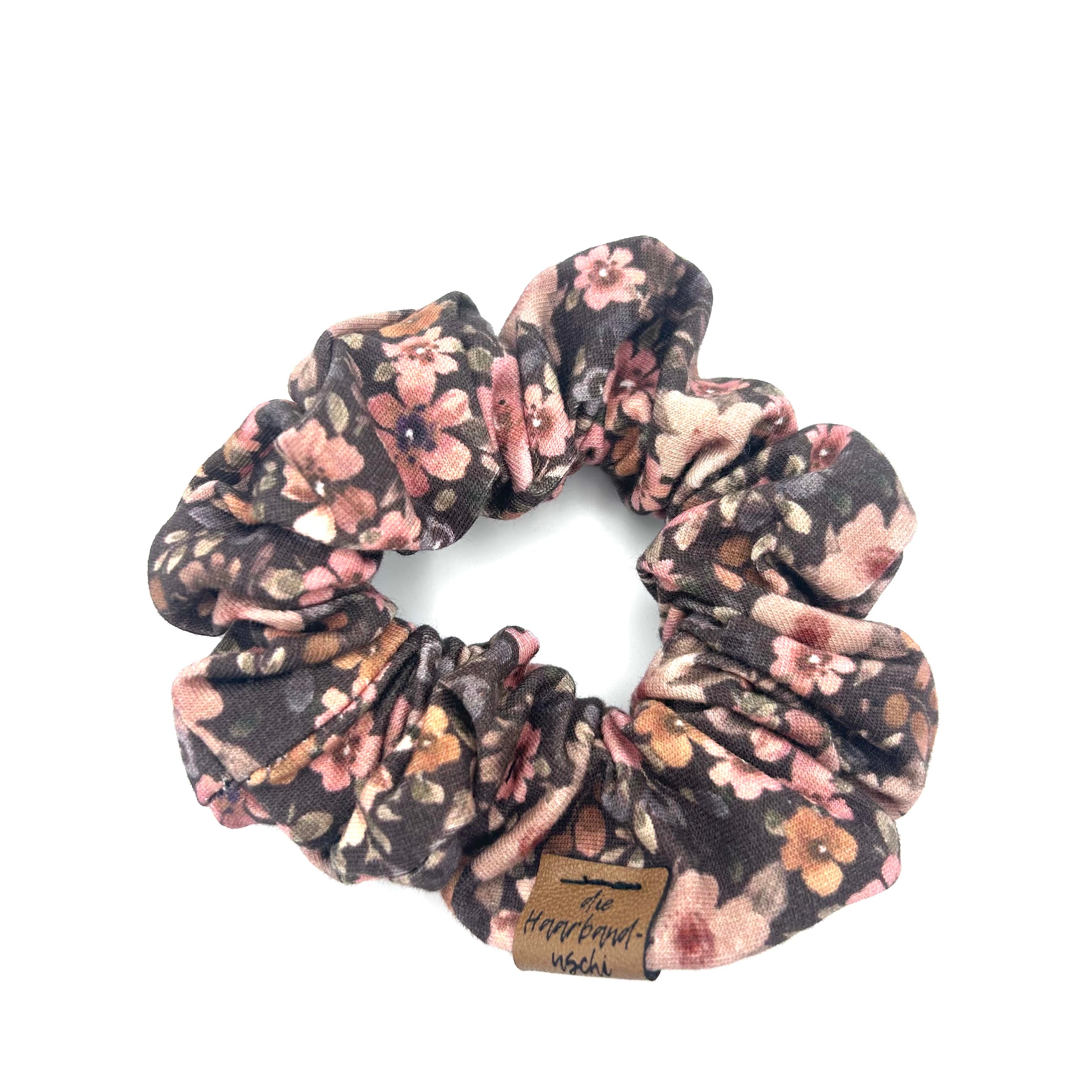 Scrunchie - Cottage Garden Mokka
