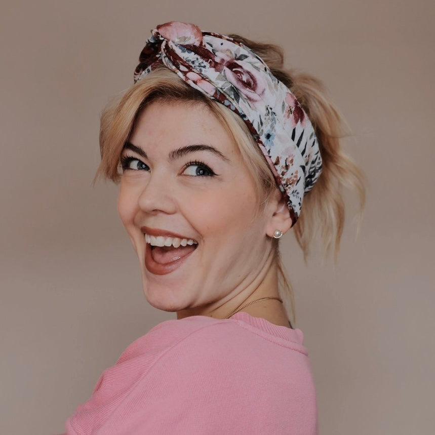 Drahthaarband breit Rosen