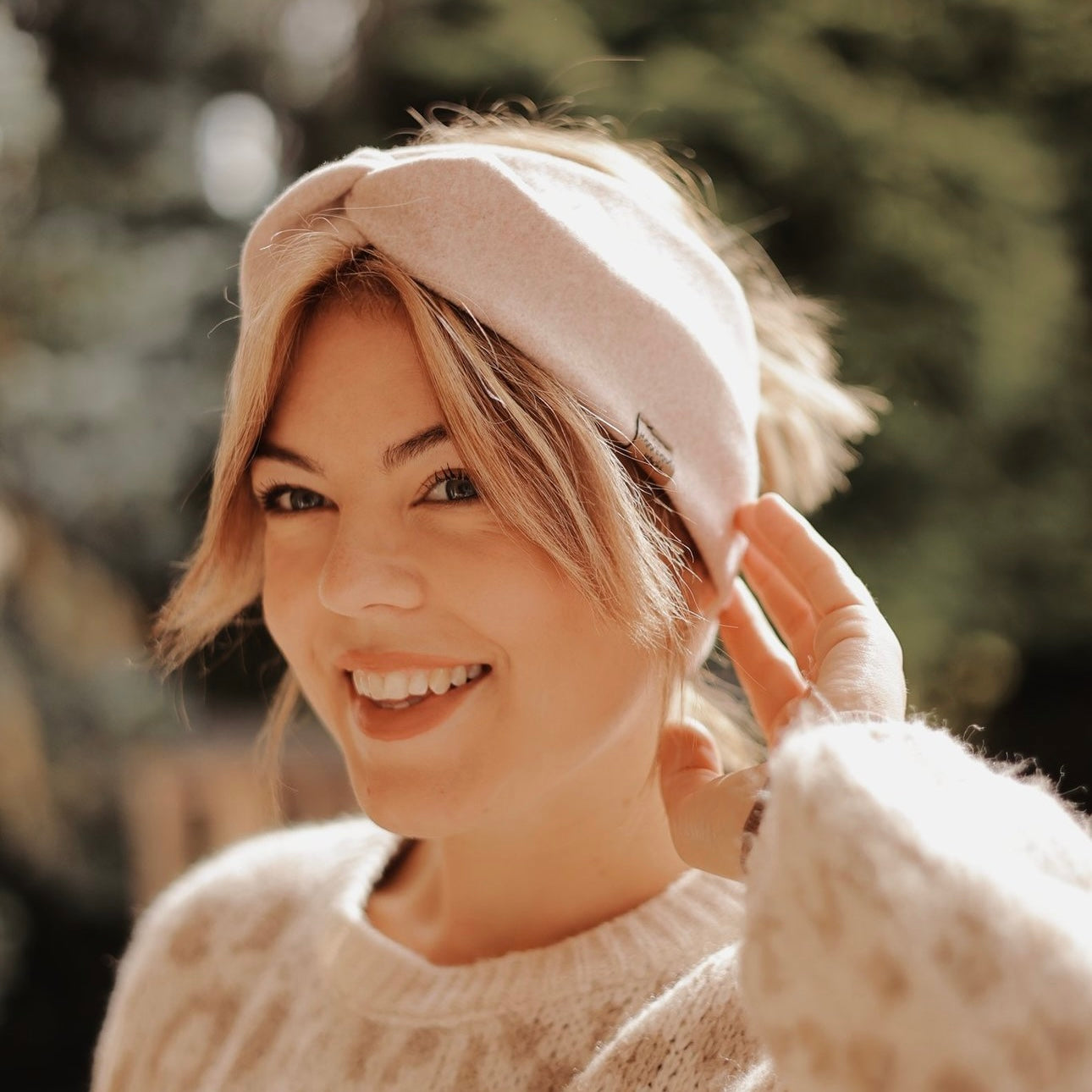 Basic Haarband - Hellrosa