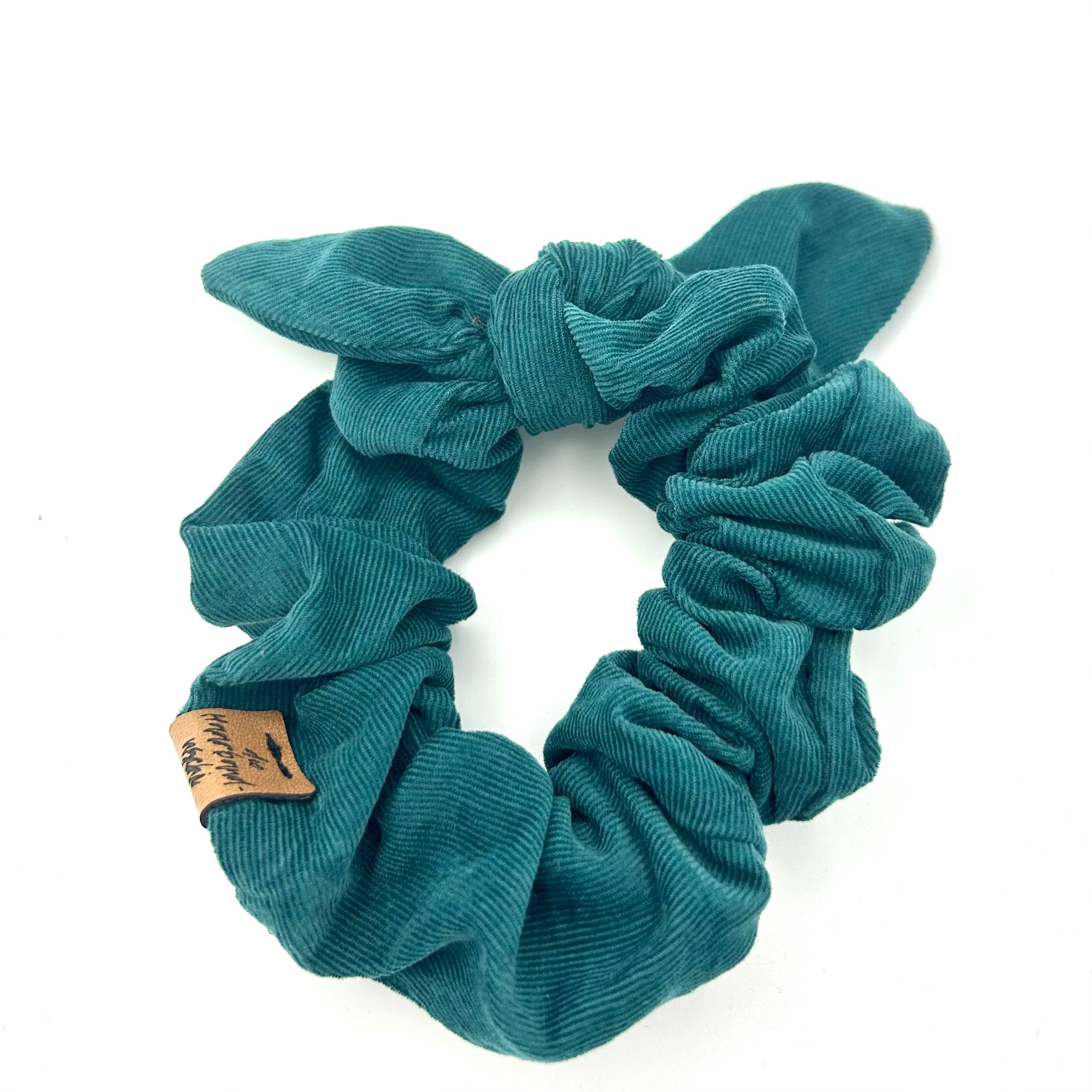 Scrunchie - Feincord Petrol