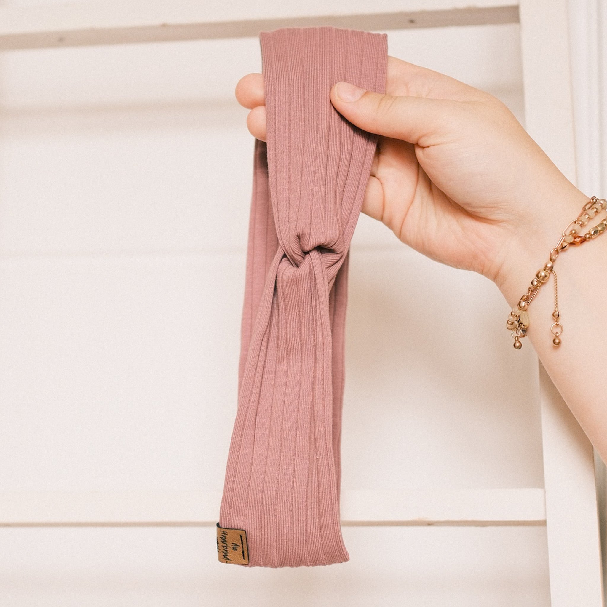 Basic Haarband - Sporty Rib Mauve