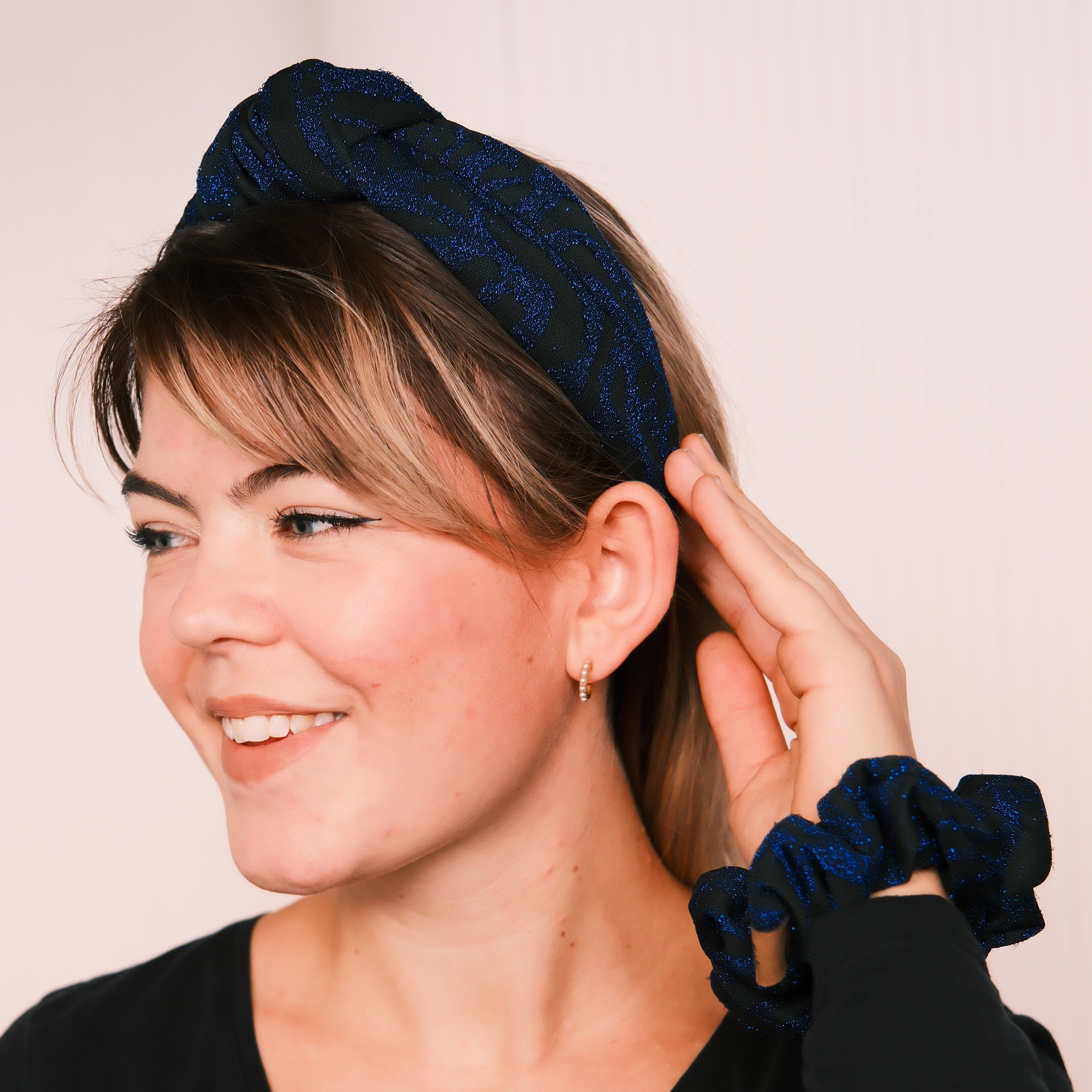 Scrunchie - Tiger Blau